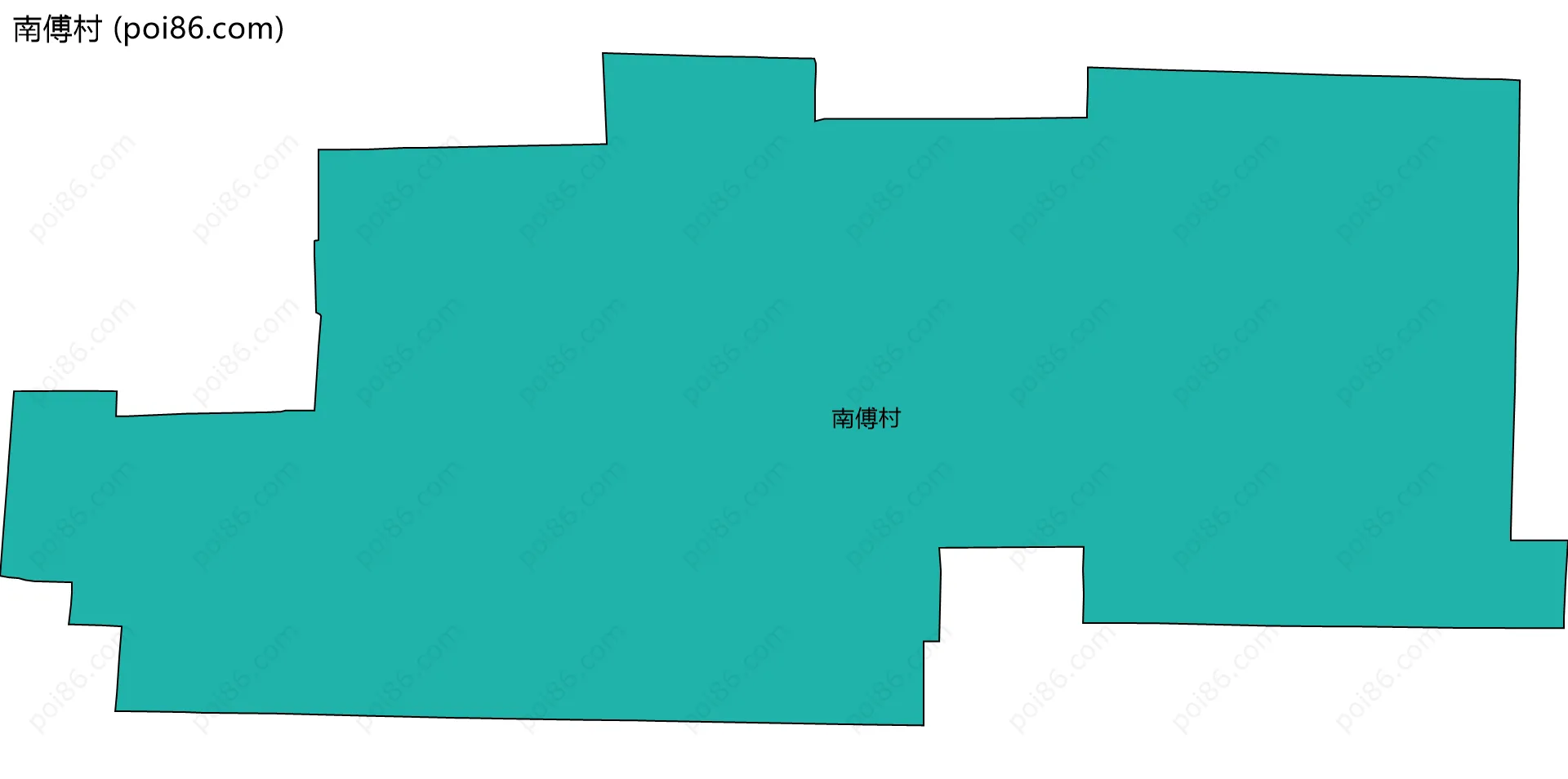 南傅村边界地图