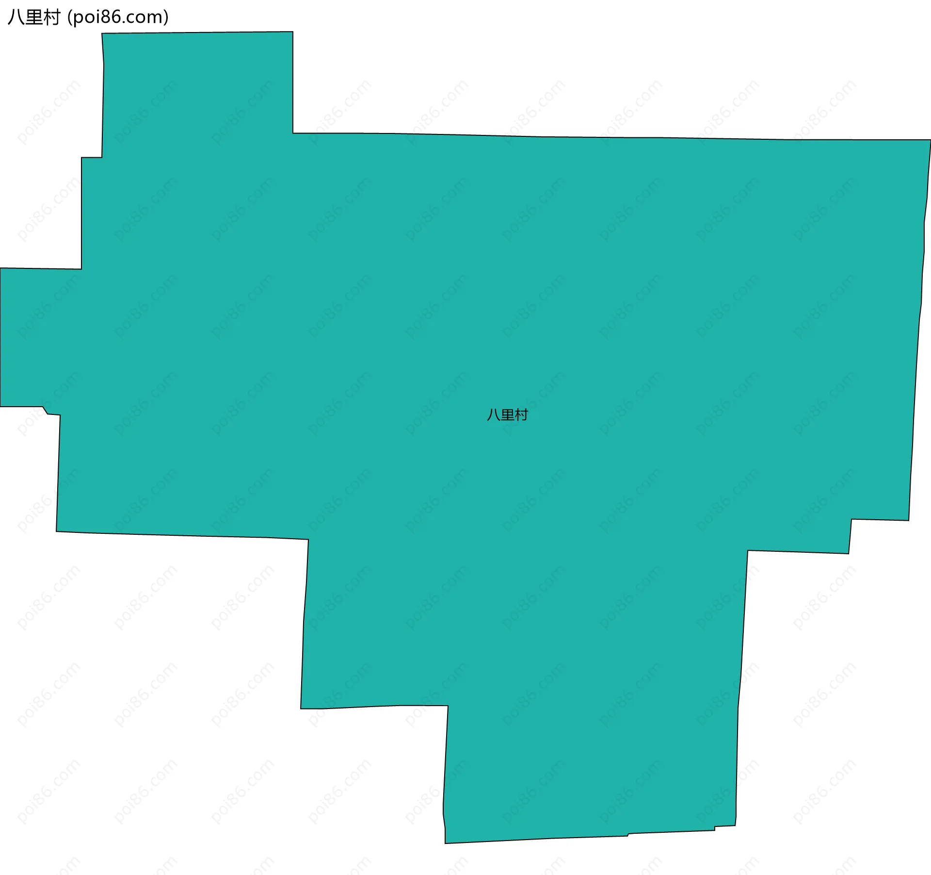八里村边界地图