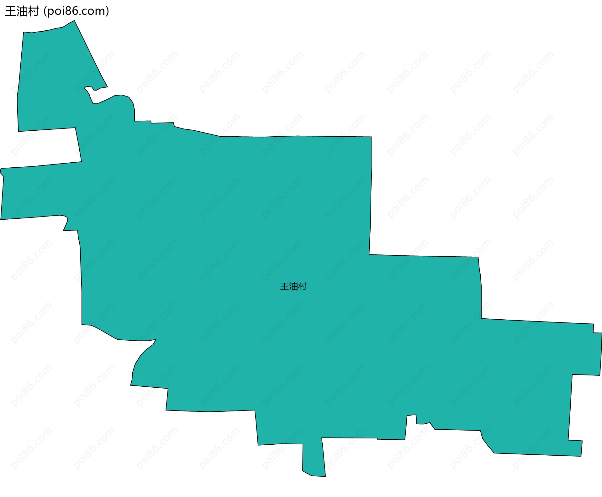 王油村边界地图
