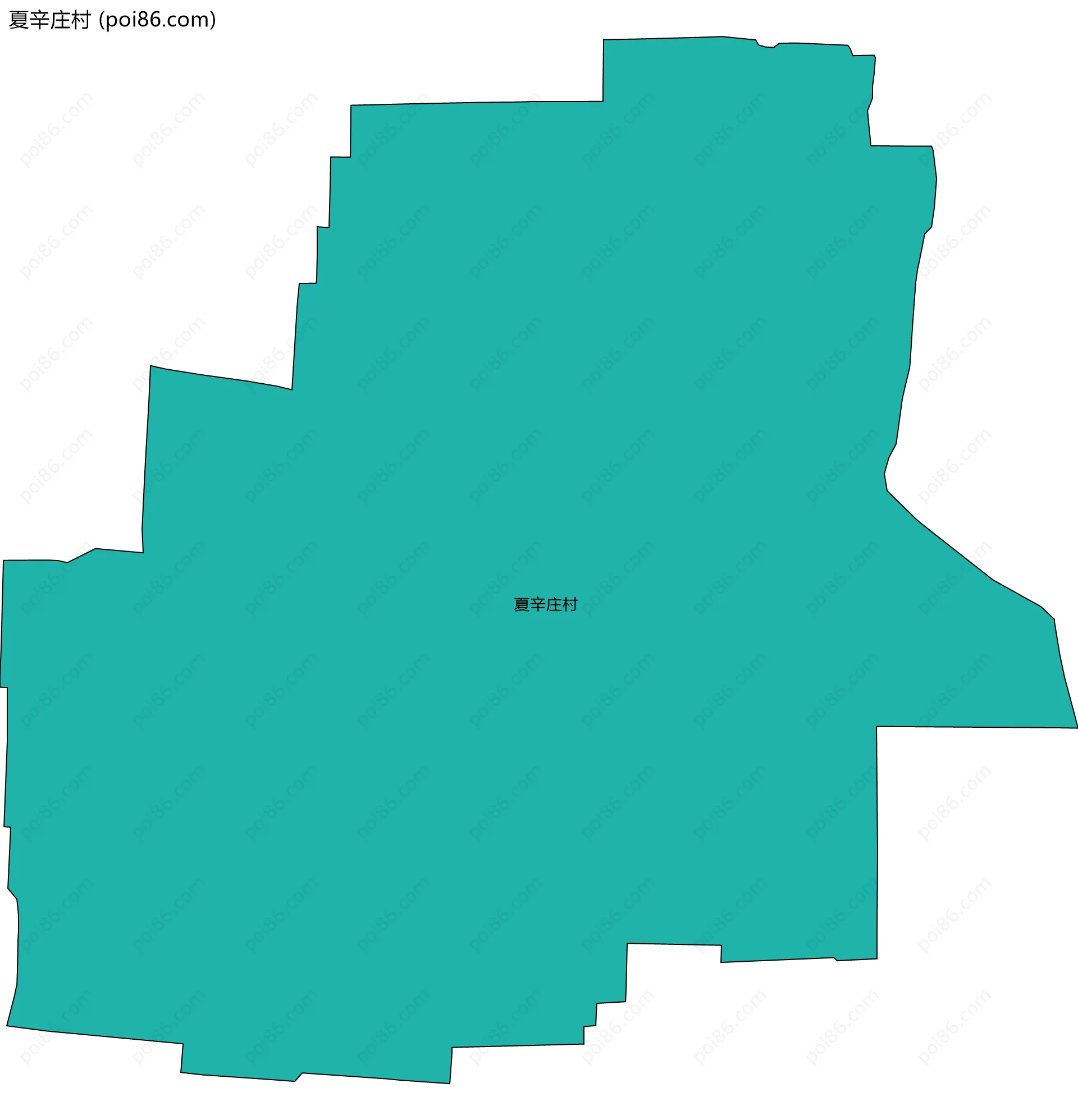 夏辛庄村边界地图