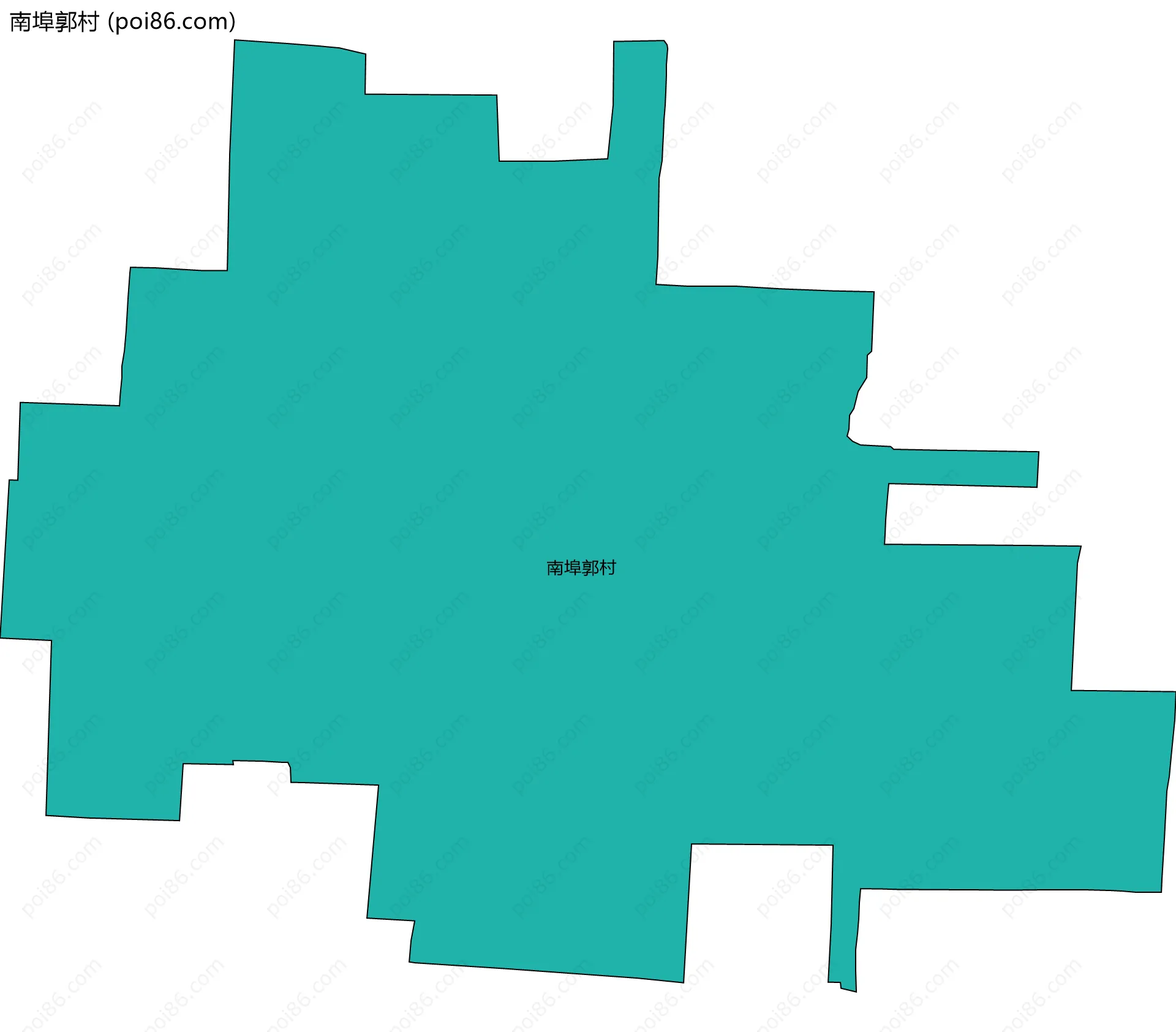 南埠郭村边界地图