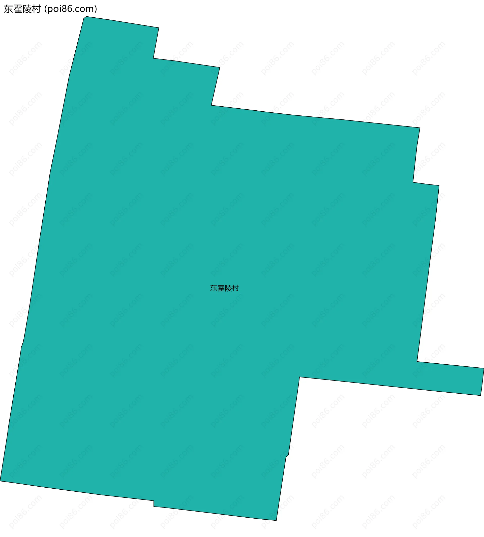 东霍陵村边界地图