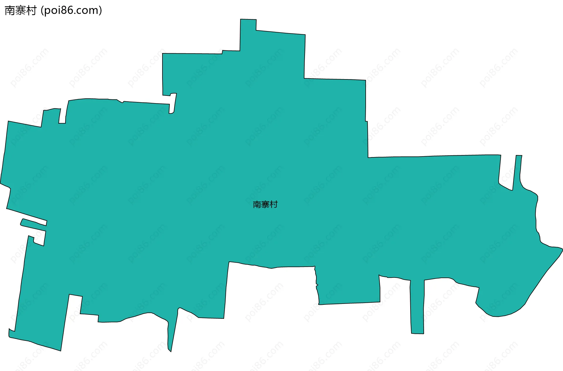 南寨村边界地图
