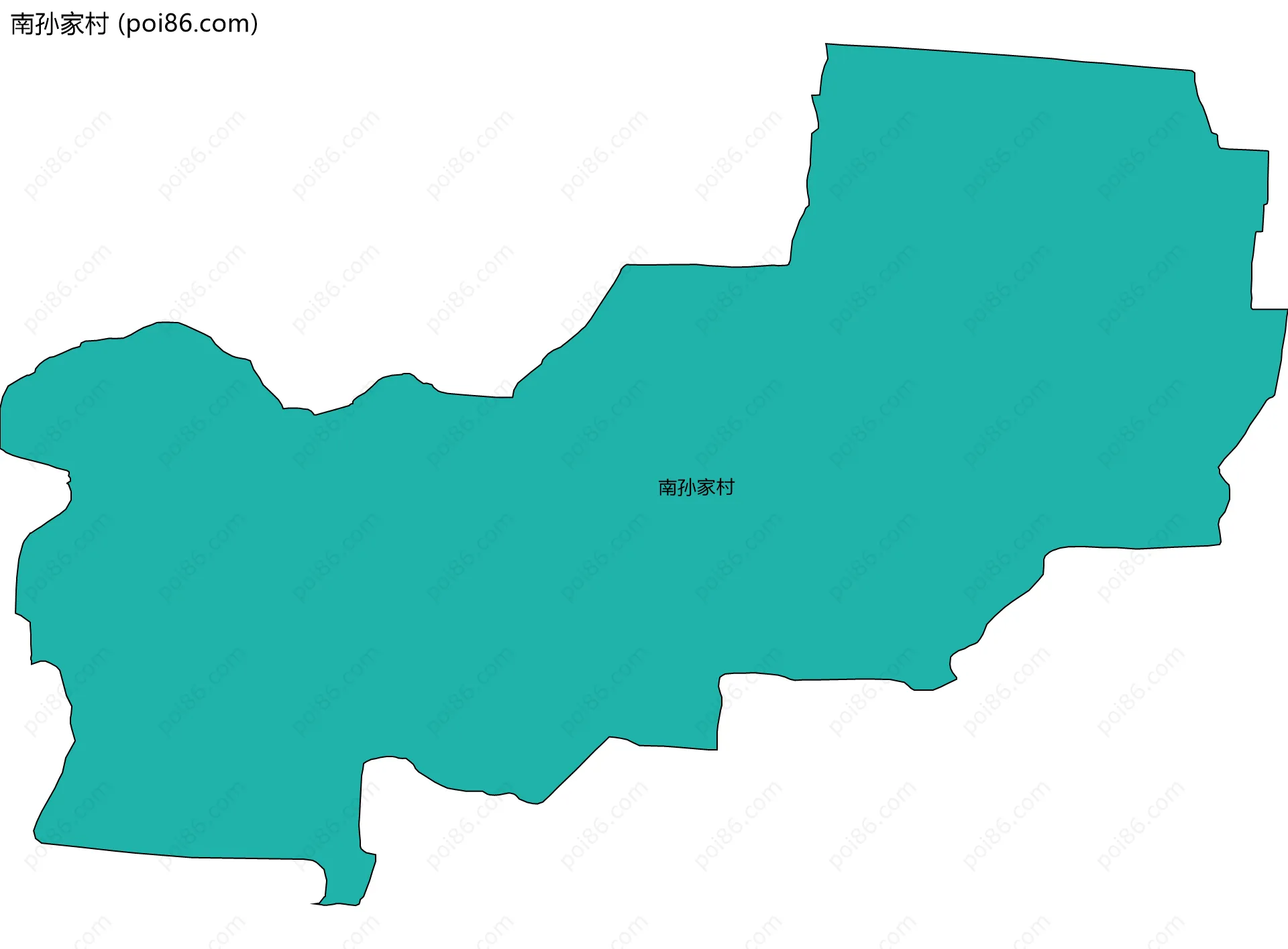 南孙家村边界地图