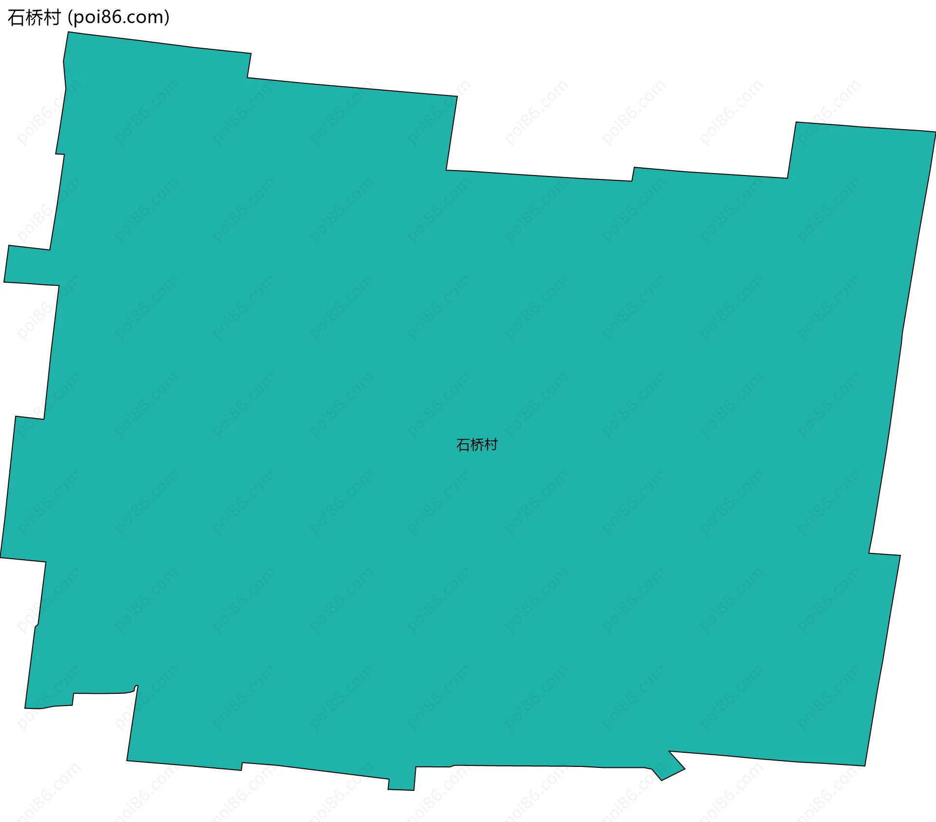 石桥村边界地图