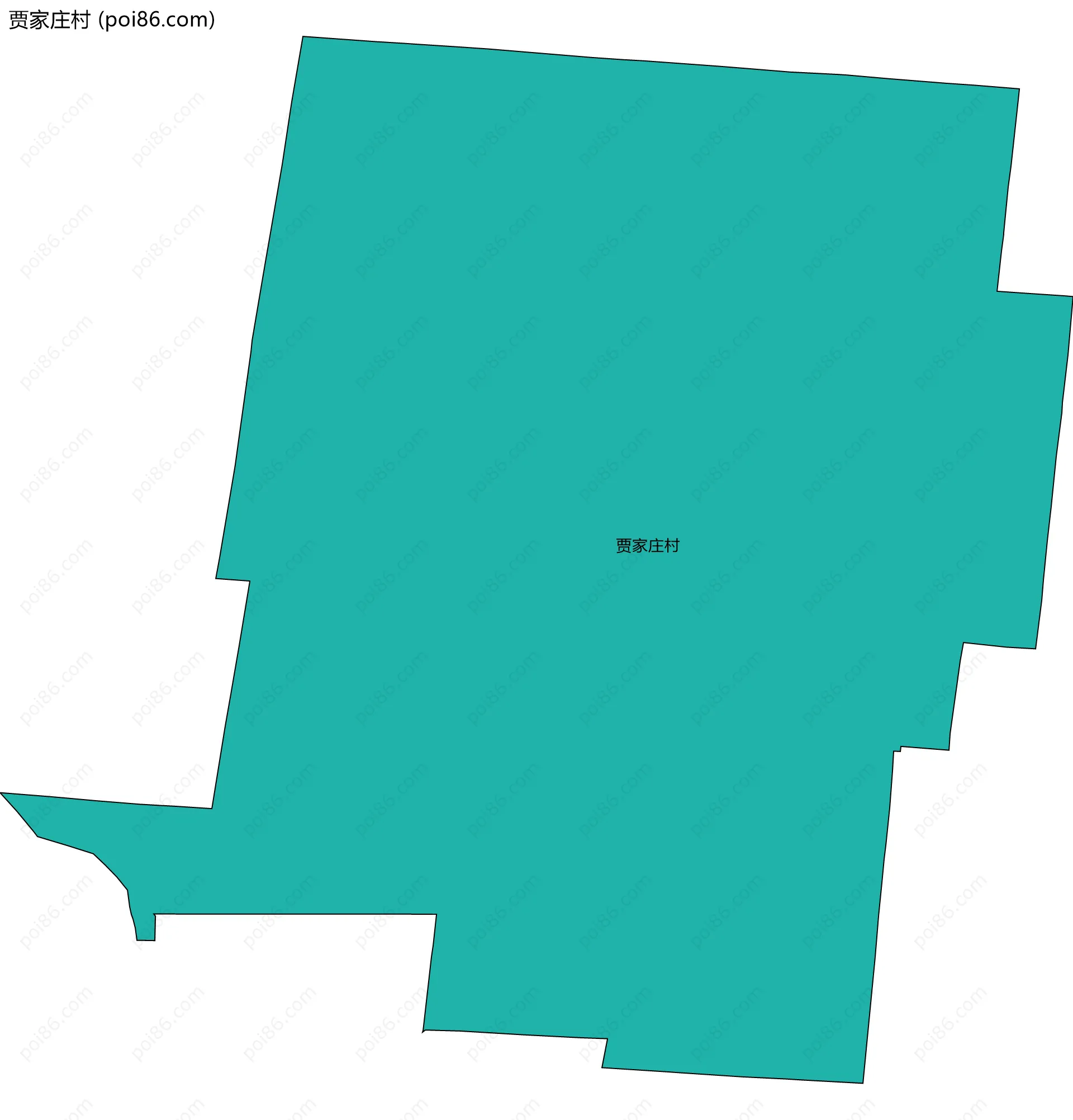 贾家庄村边界地图