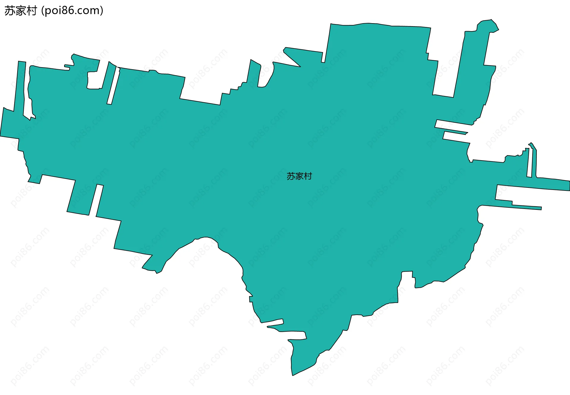苏家村边界地图