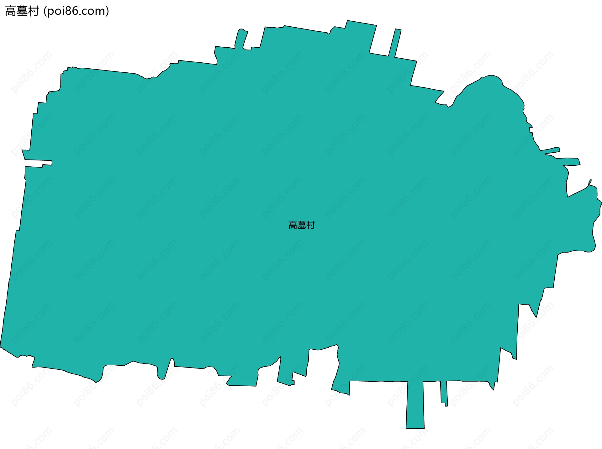 高墓村边界地图