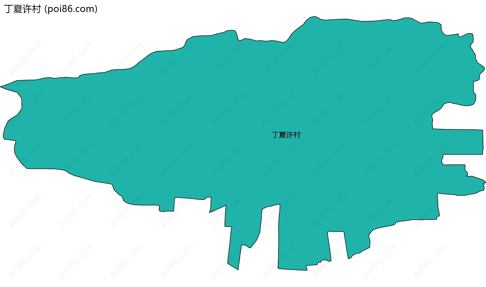 丁夏许村边界地图