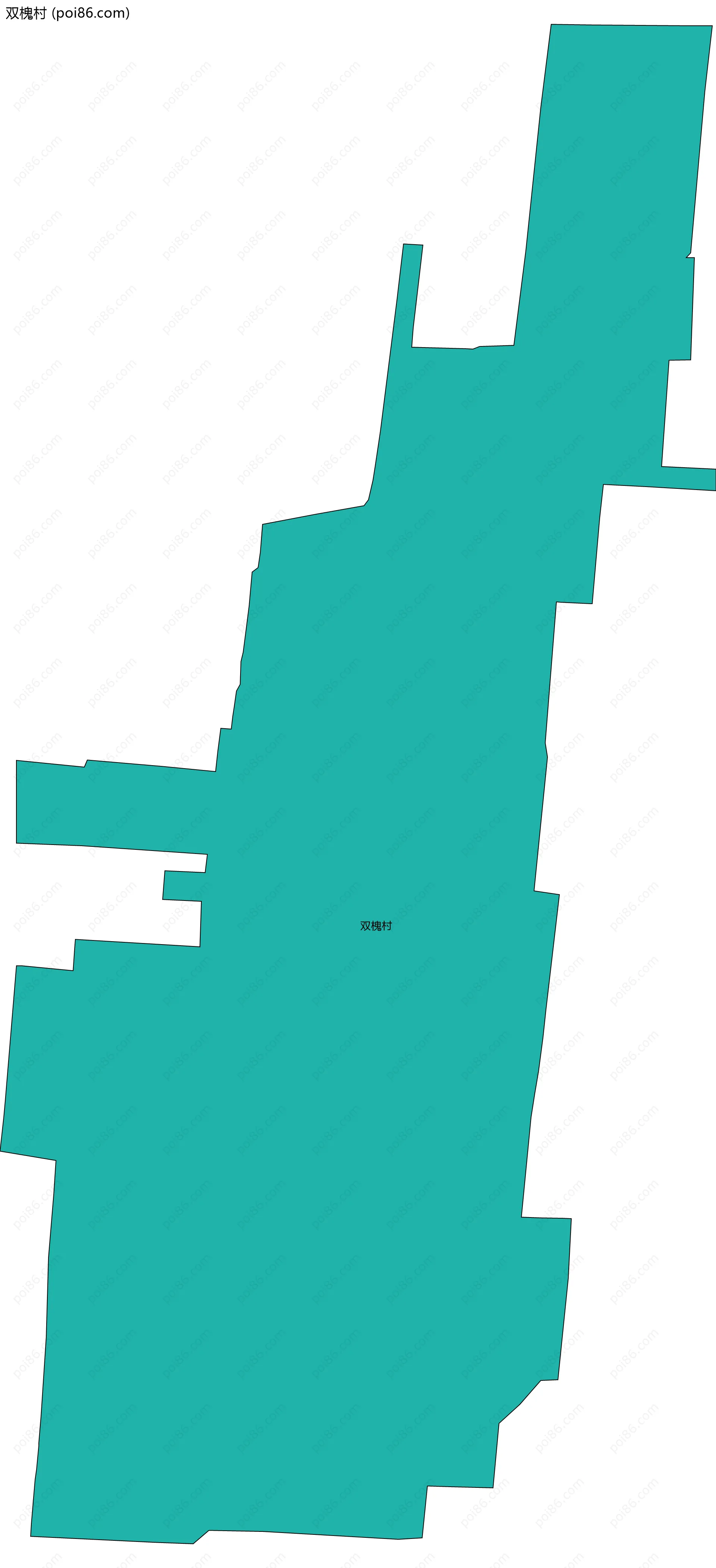 双槐村边界地图