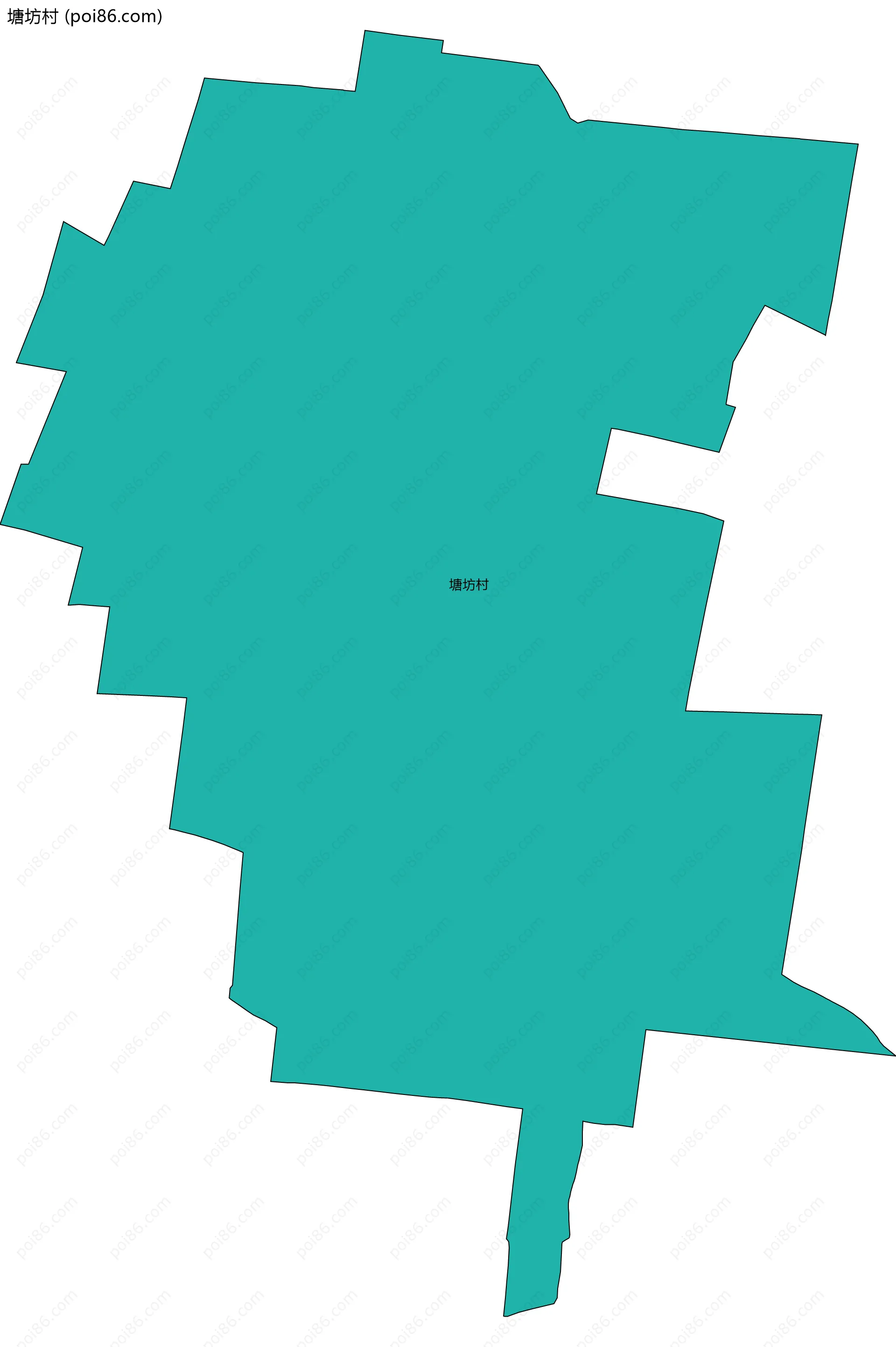 塘坊村边界地图