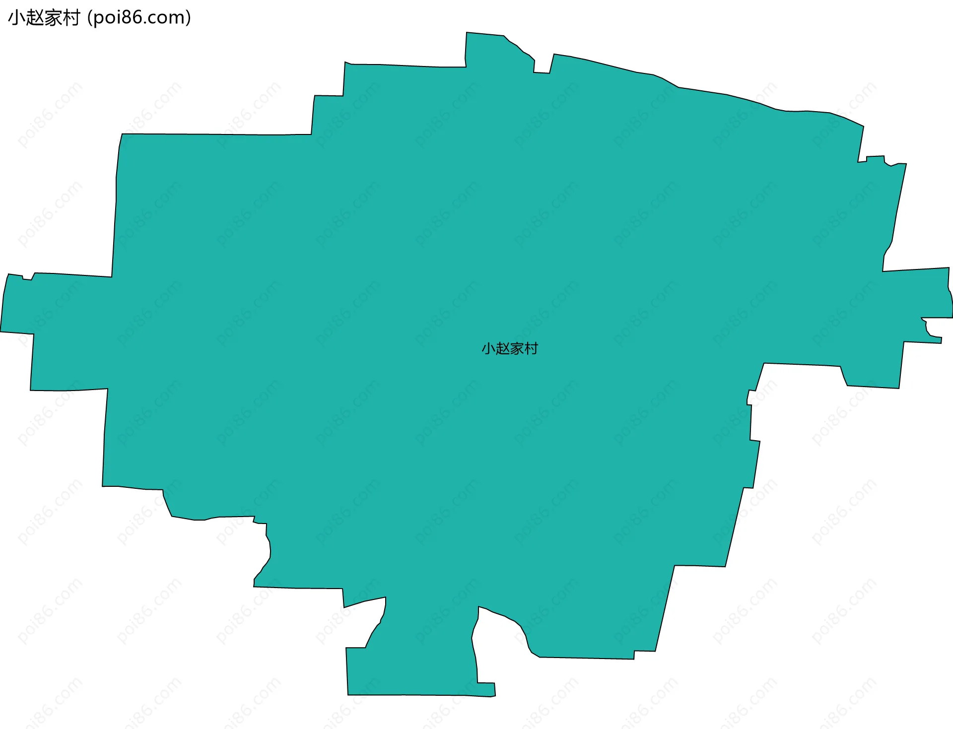 小赵家村边界地图