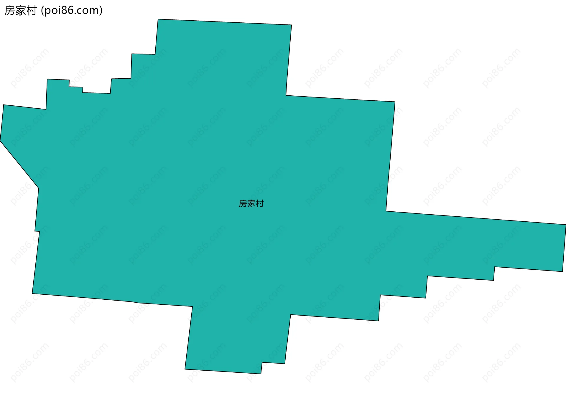 房家村边界地图