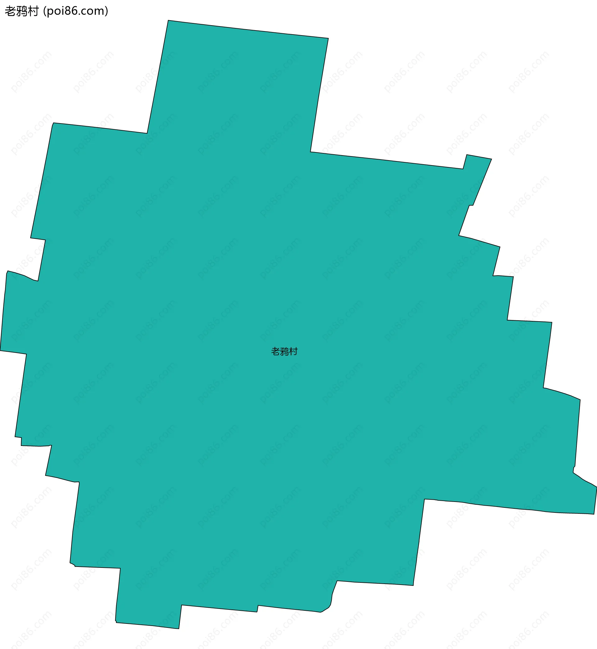 老鸦村边界地图