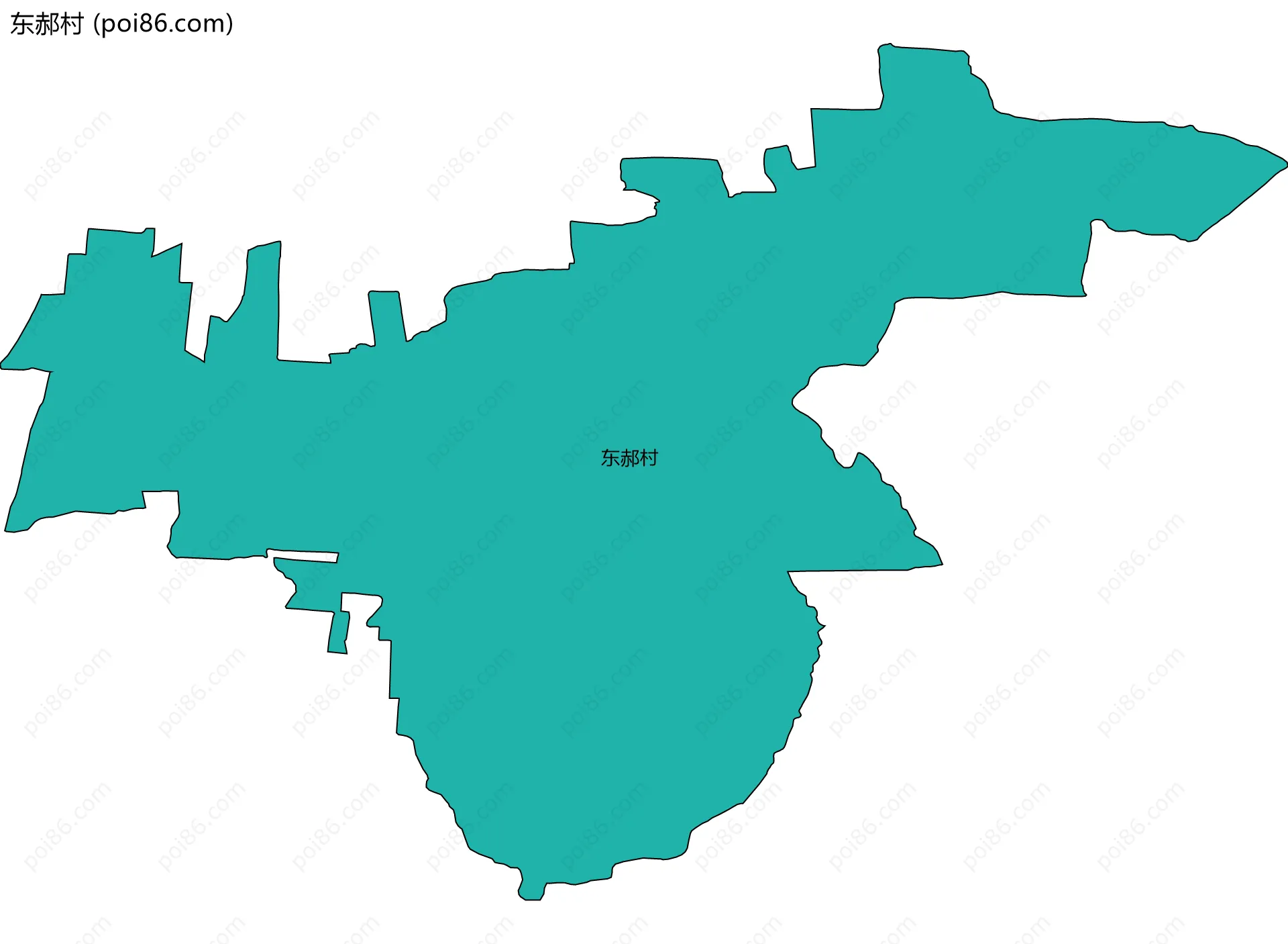 东郝村边界地图