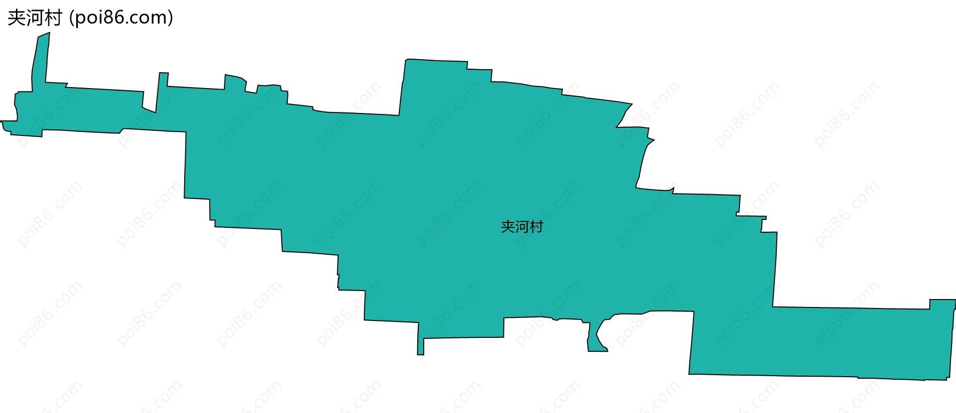 夹河村边界地图