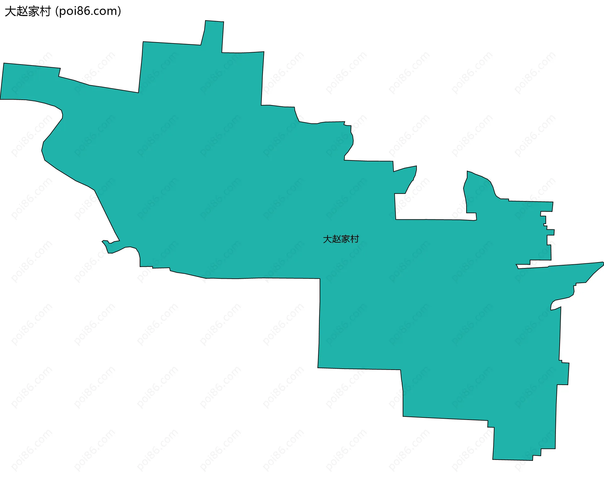 大赵家村边界地图