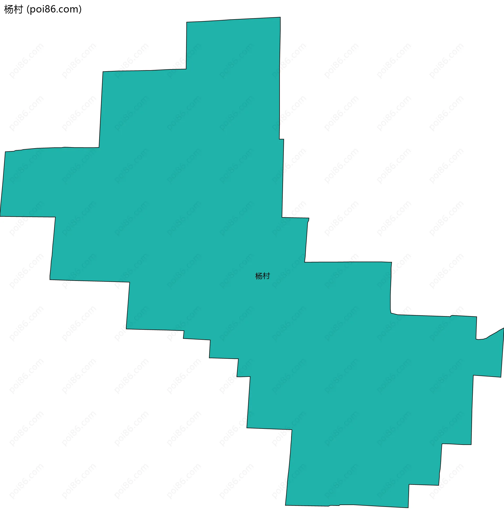 杨村边界地图