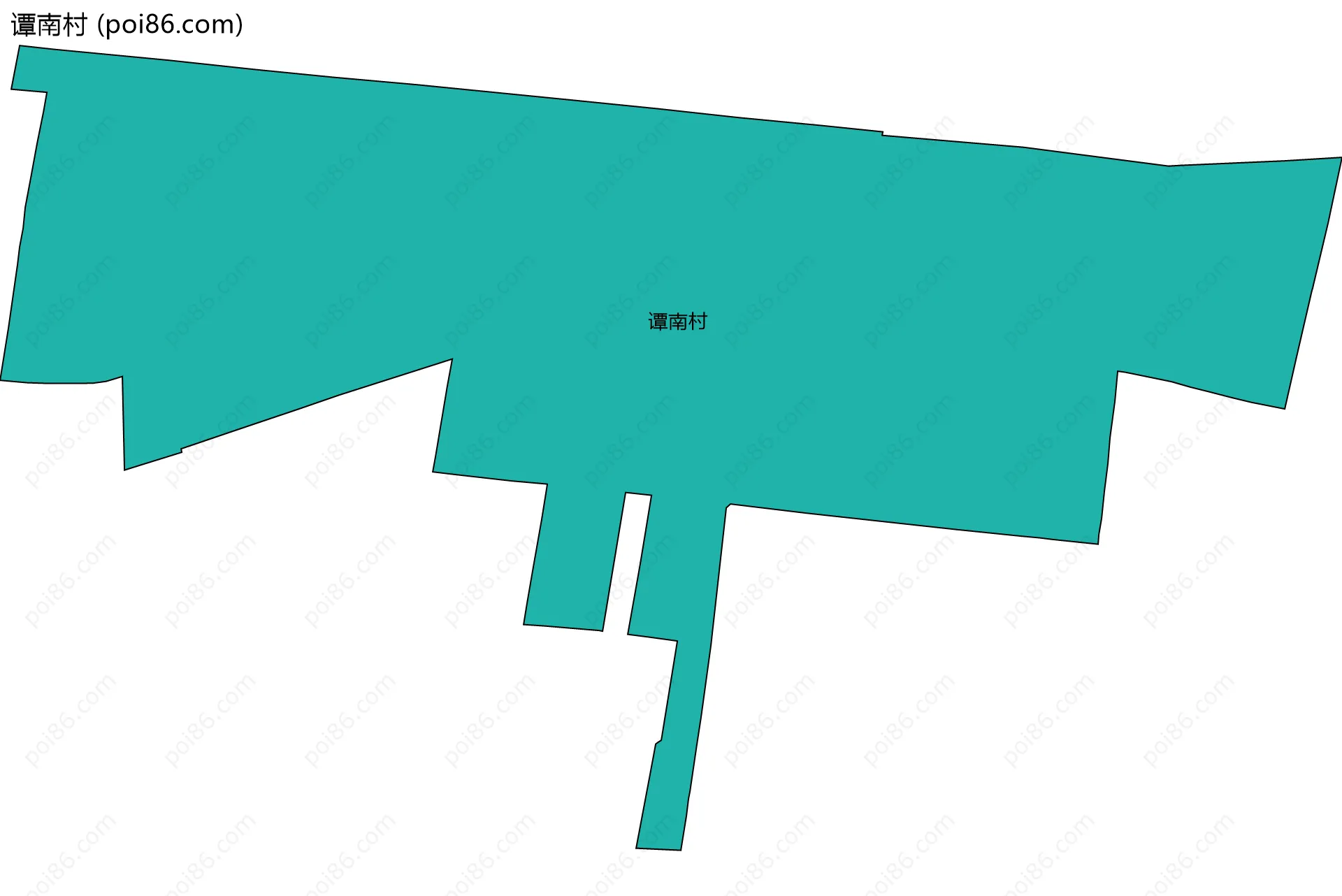 谭南村边界地图
