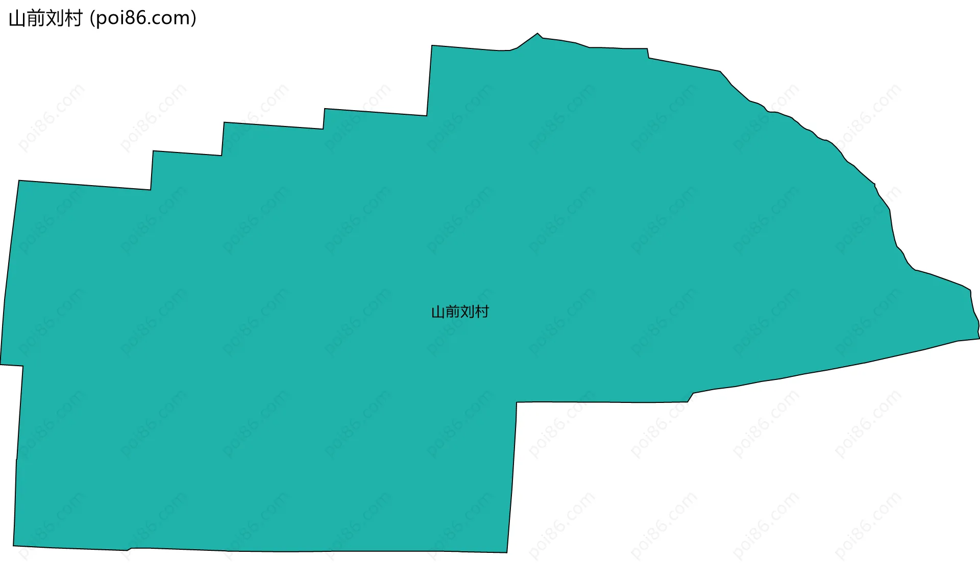 山前刘村边界地图