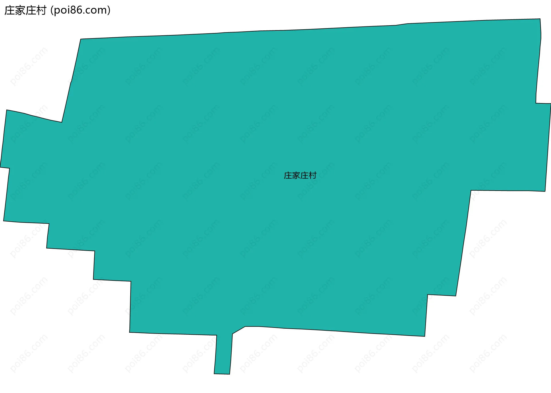 庄家庄村边界地图