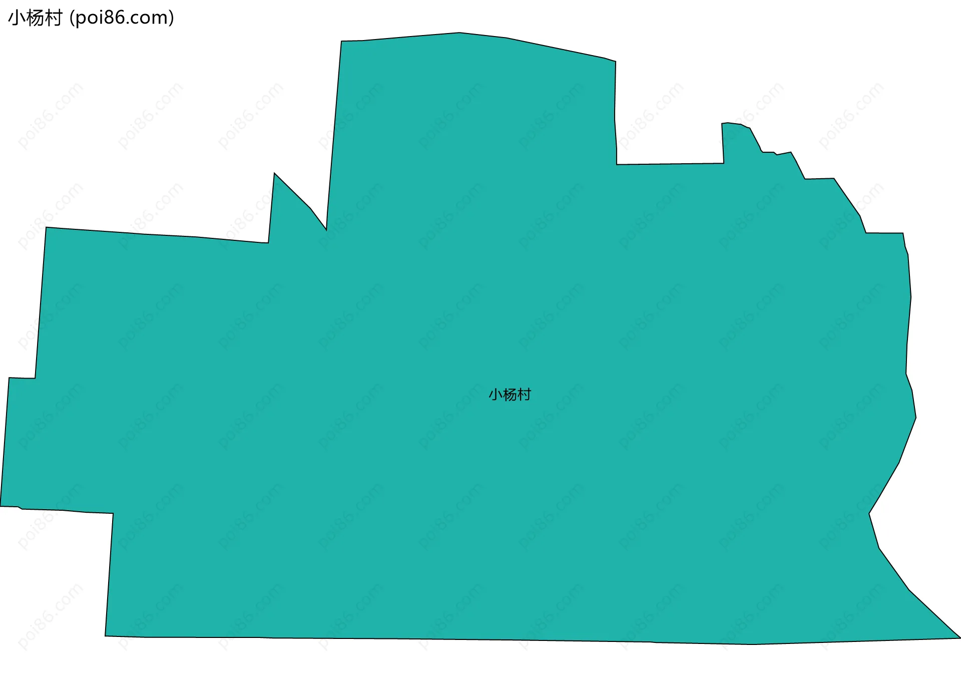 小杨村边界地图