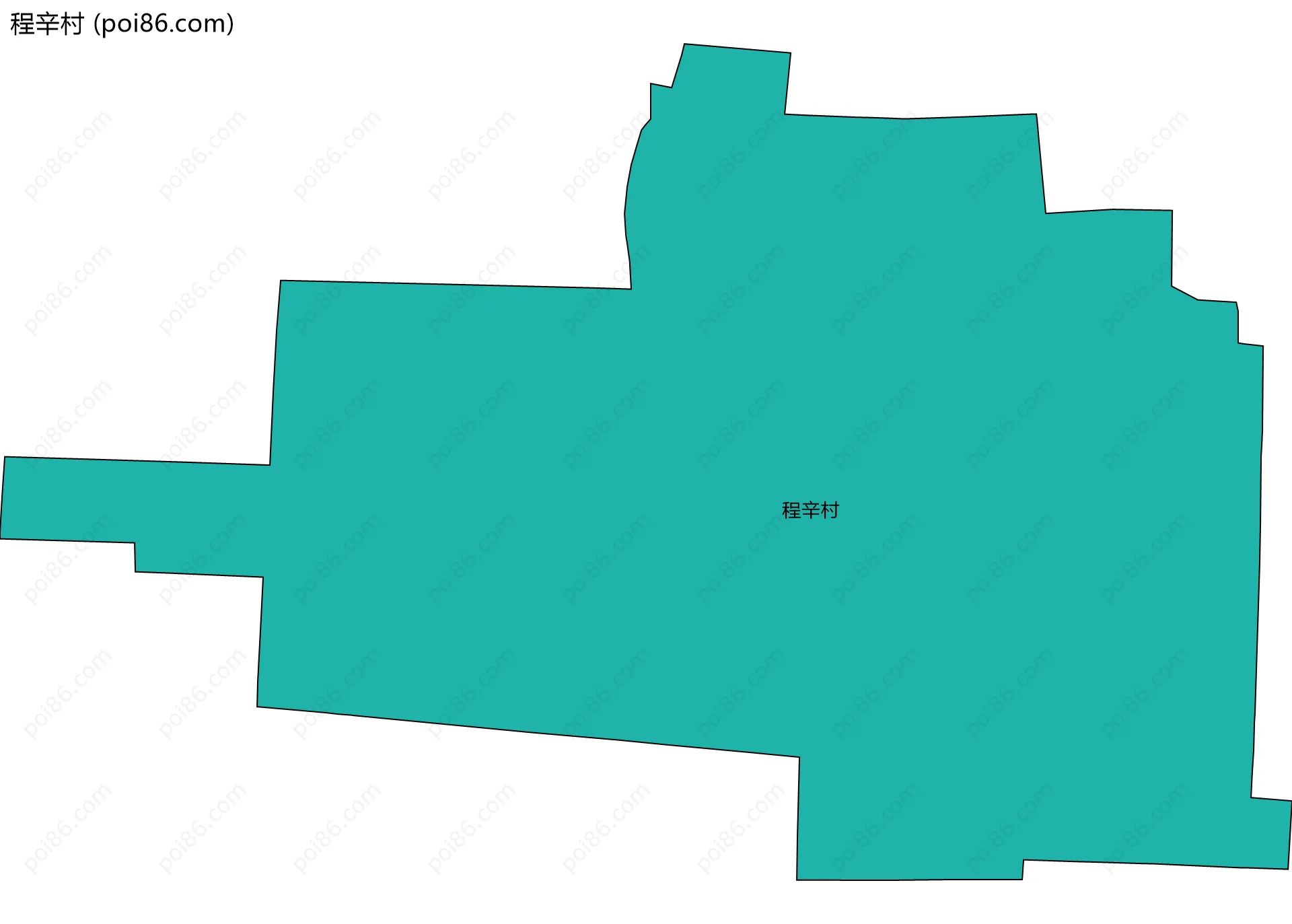 程辛村边界地图