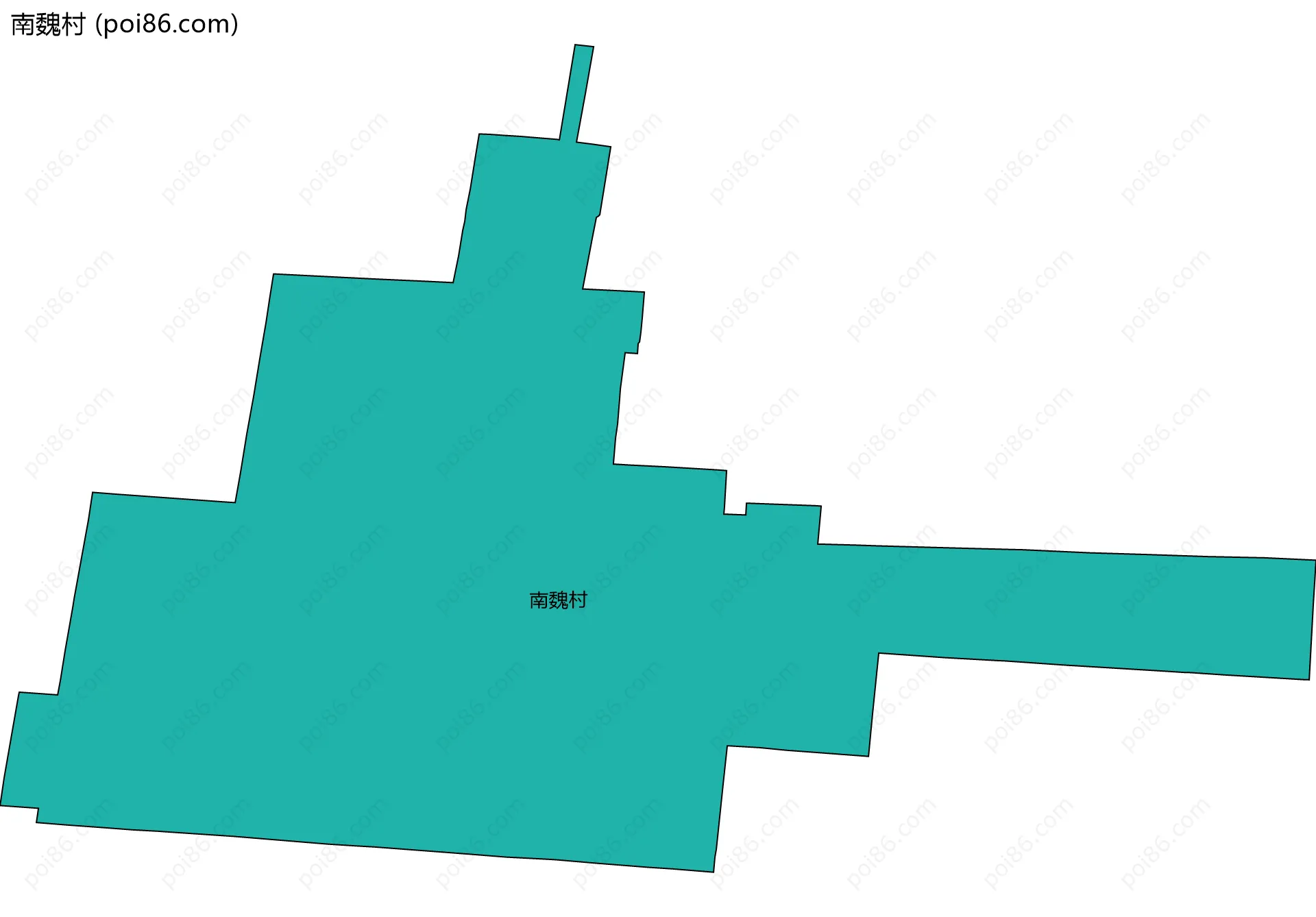 南魏村边界地图