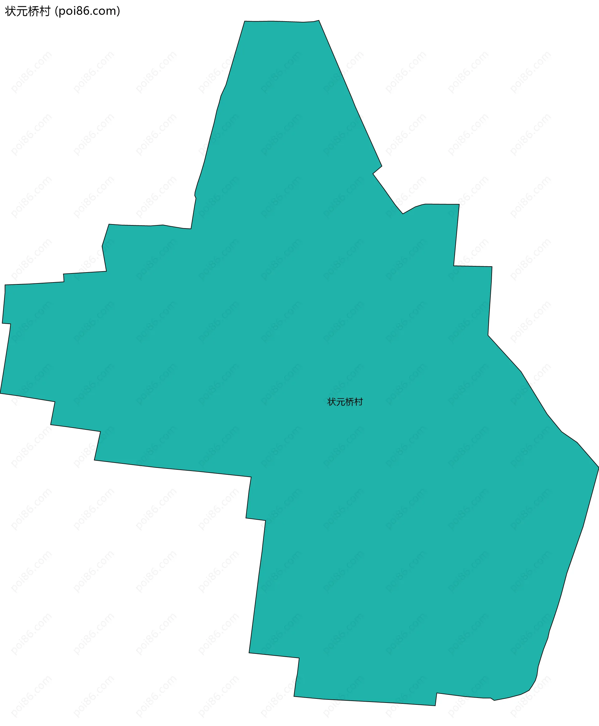 状元桥村边界地图