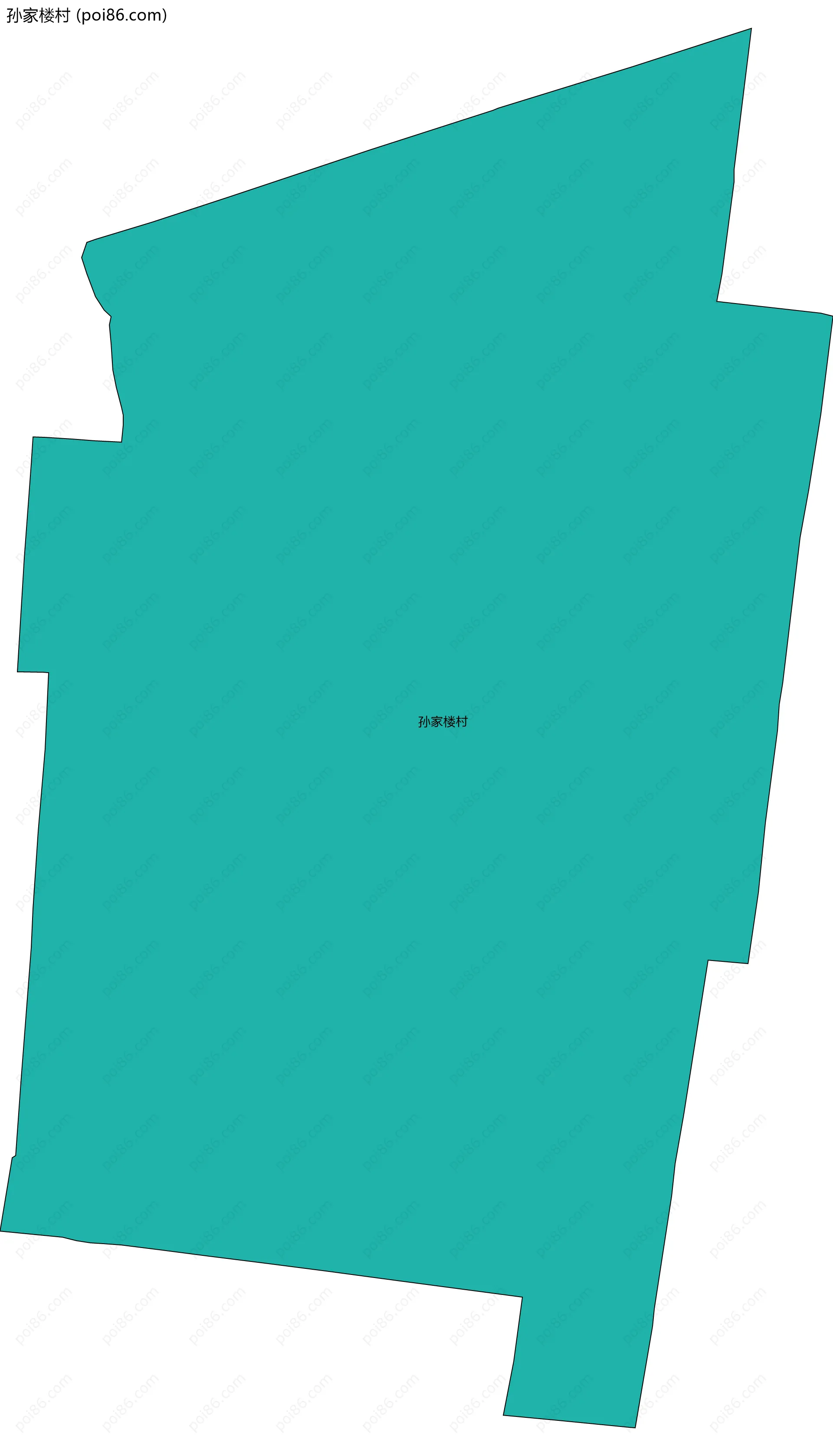 孙家楼村边界地图