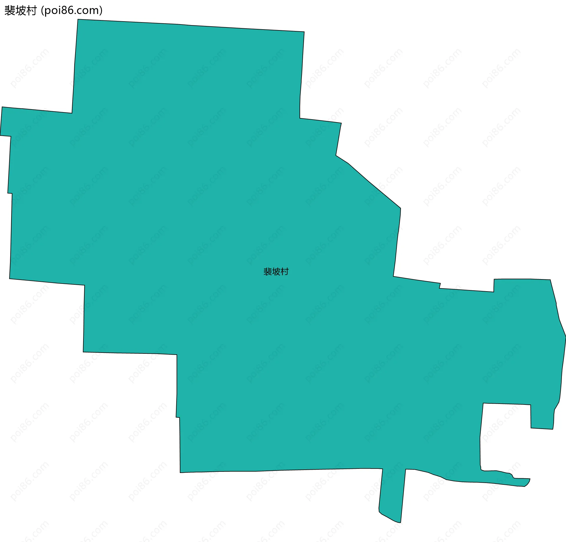 裴坡村边界地图