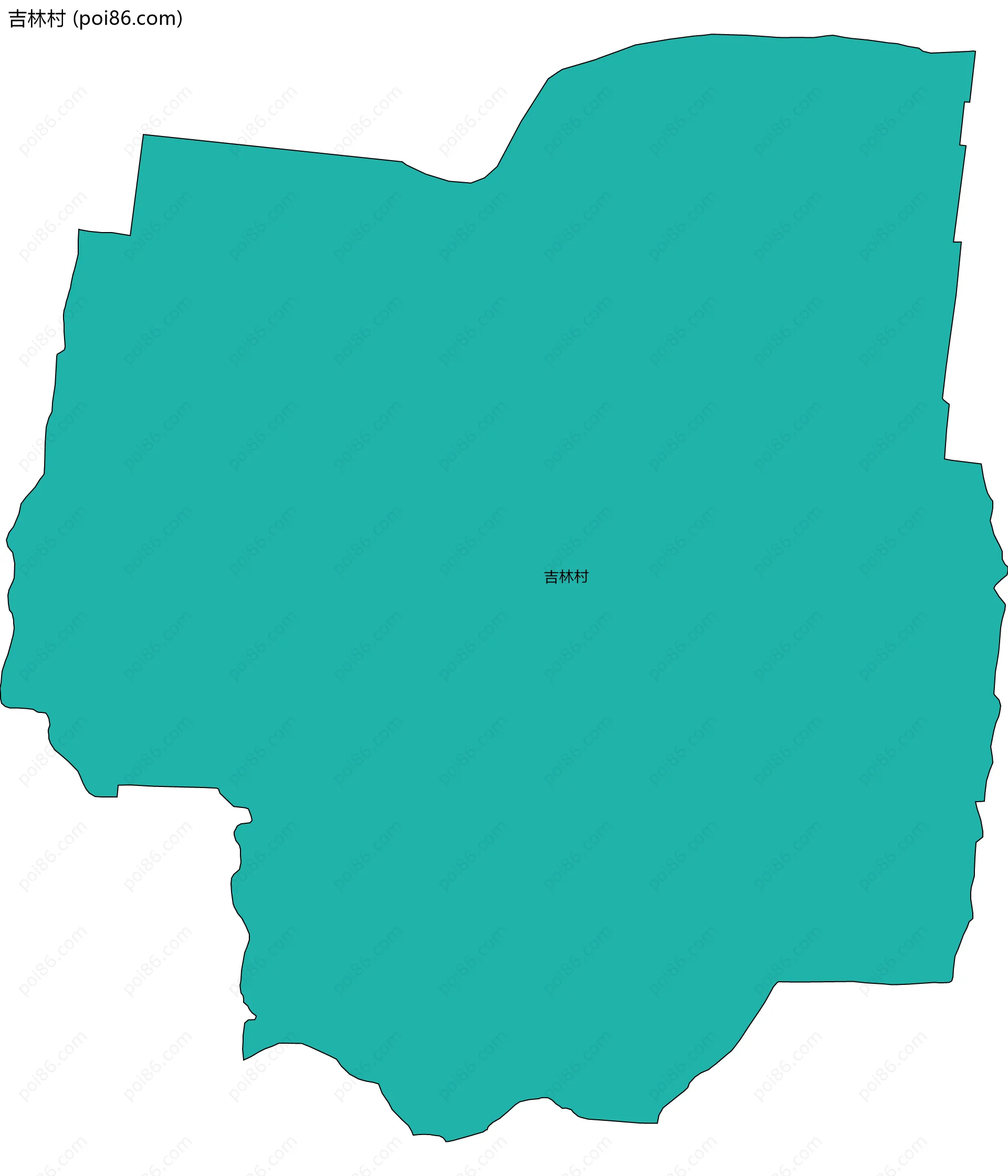 吉林村边界地图