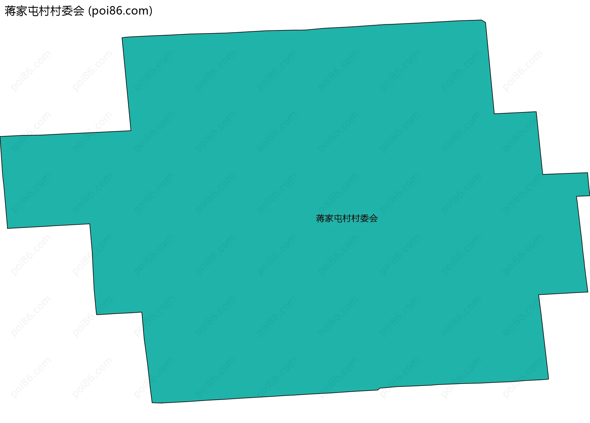 蒋家屯村村委会边界地图