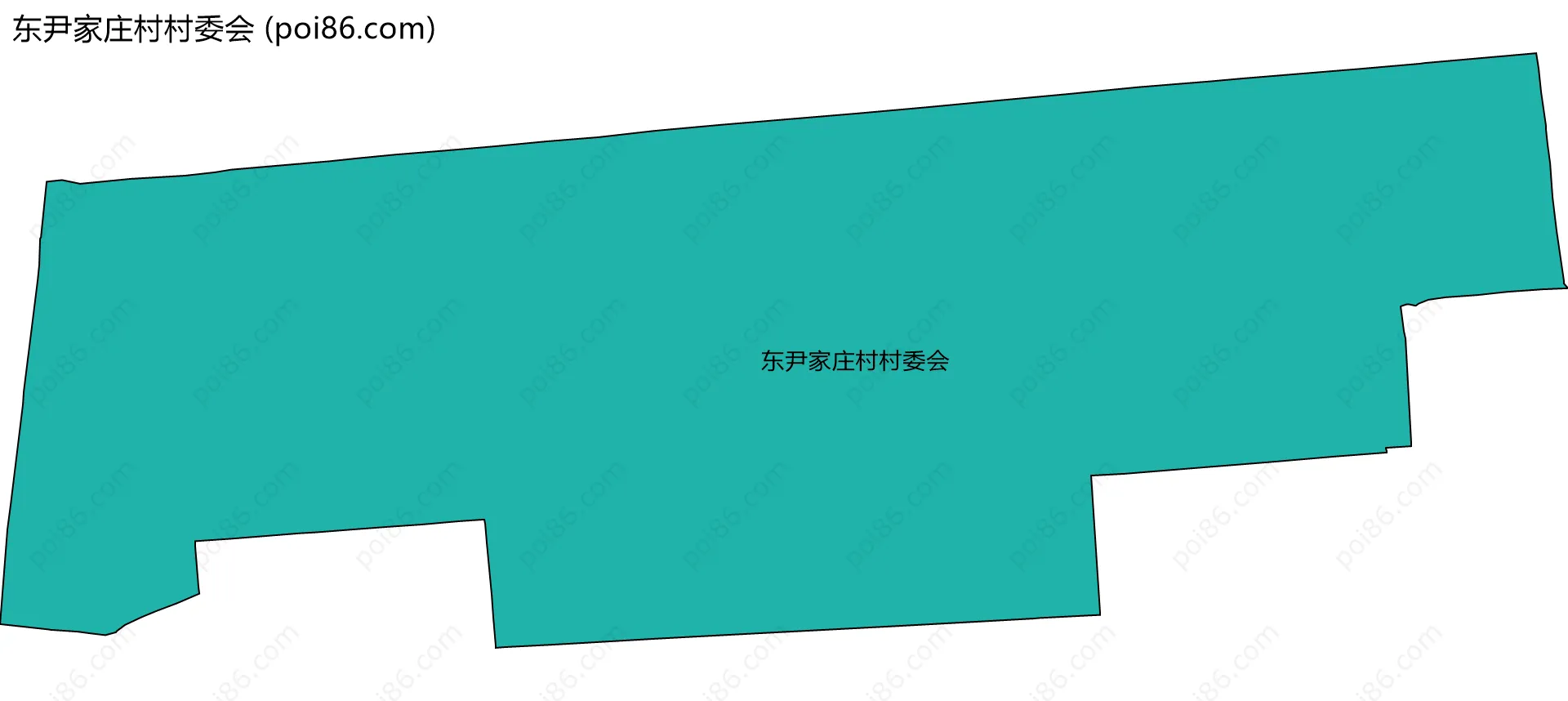 东尹家庄村村委会边界地图