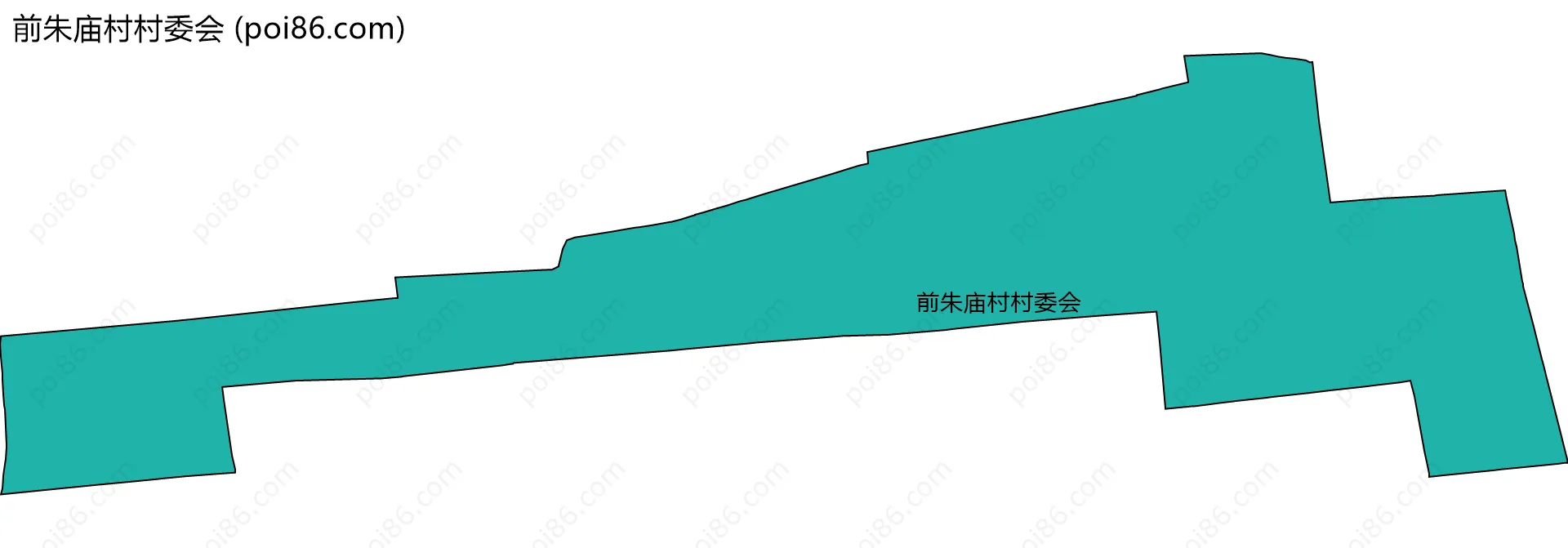 前朱庙村村委会边界地图