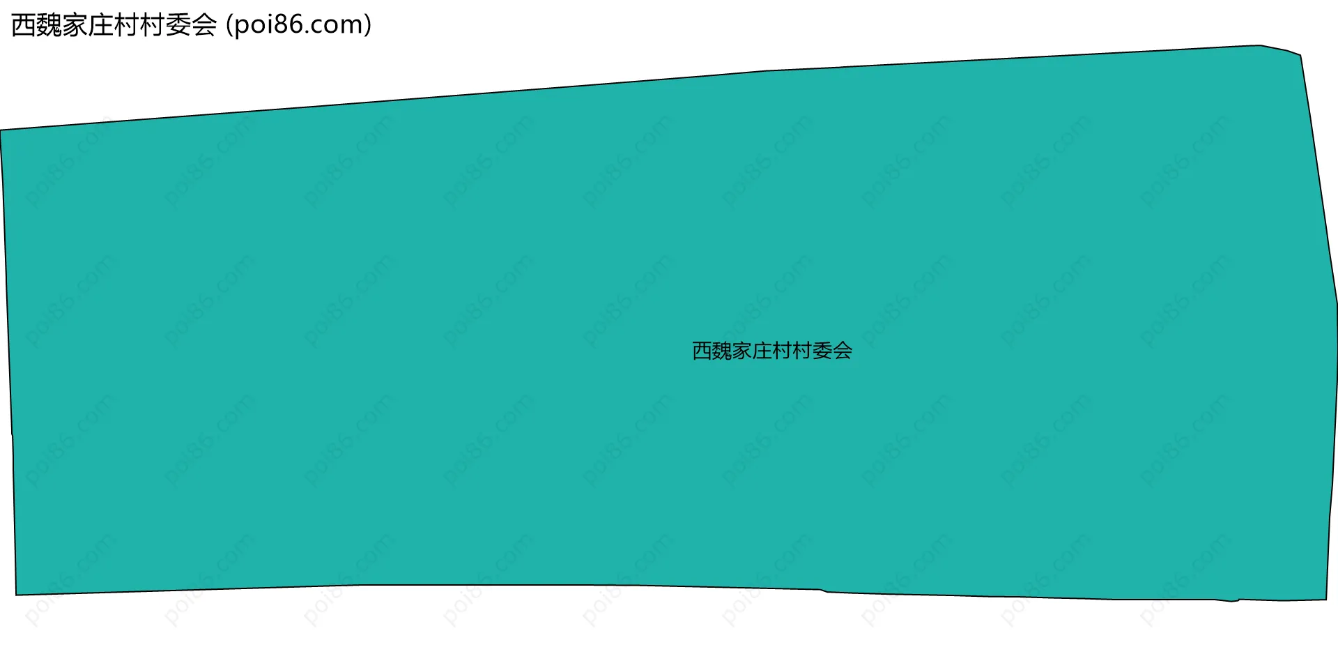 西魏家庄村村委会边界地图