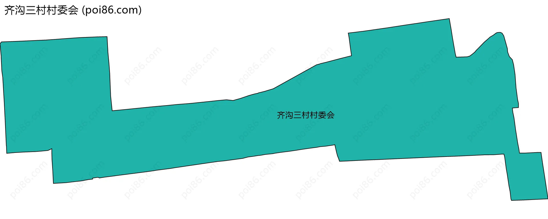 齐沟三村村委会边界地图