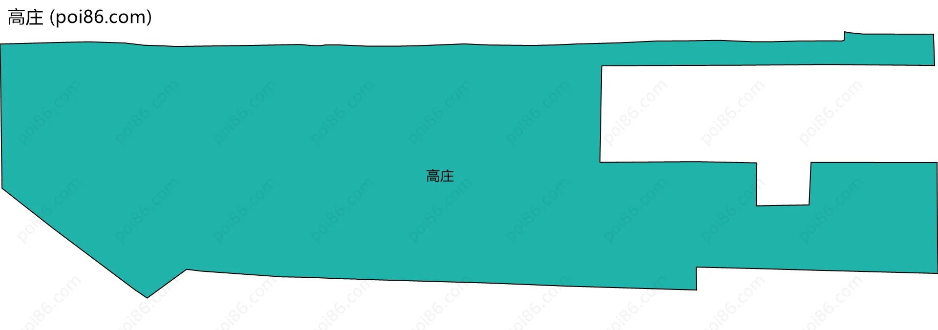 高庄边界地图