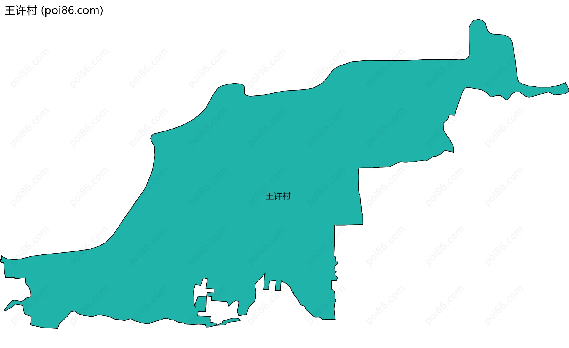 王许村边界地图