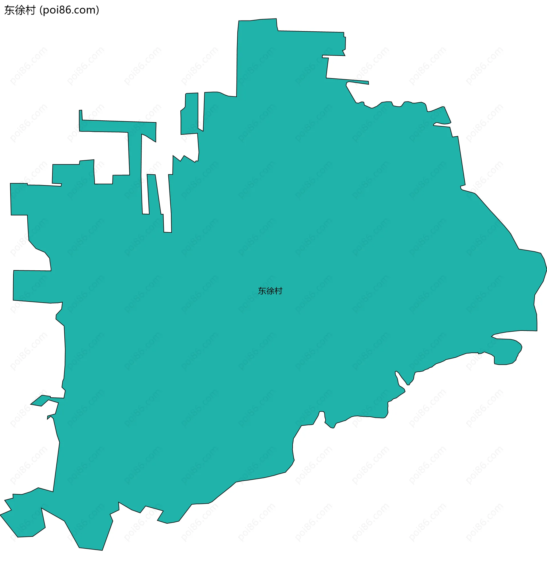东徐村边界地图