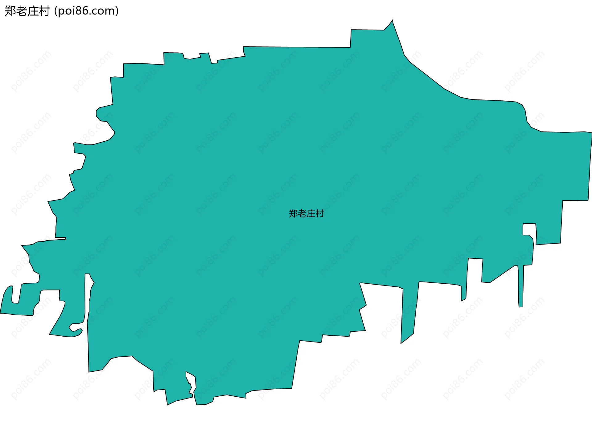 郑老庄村边界地图