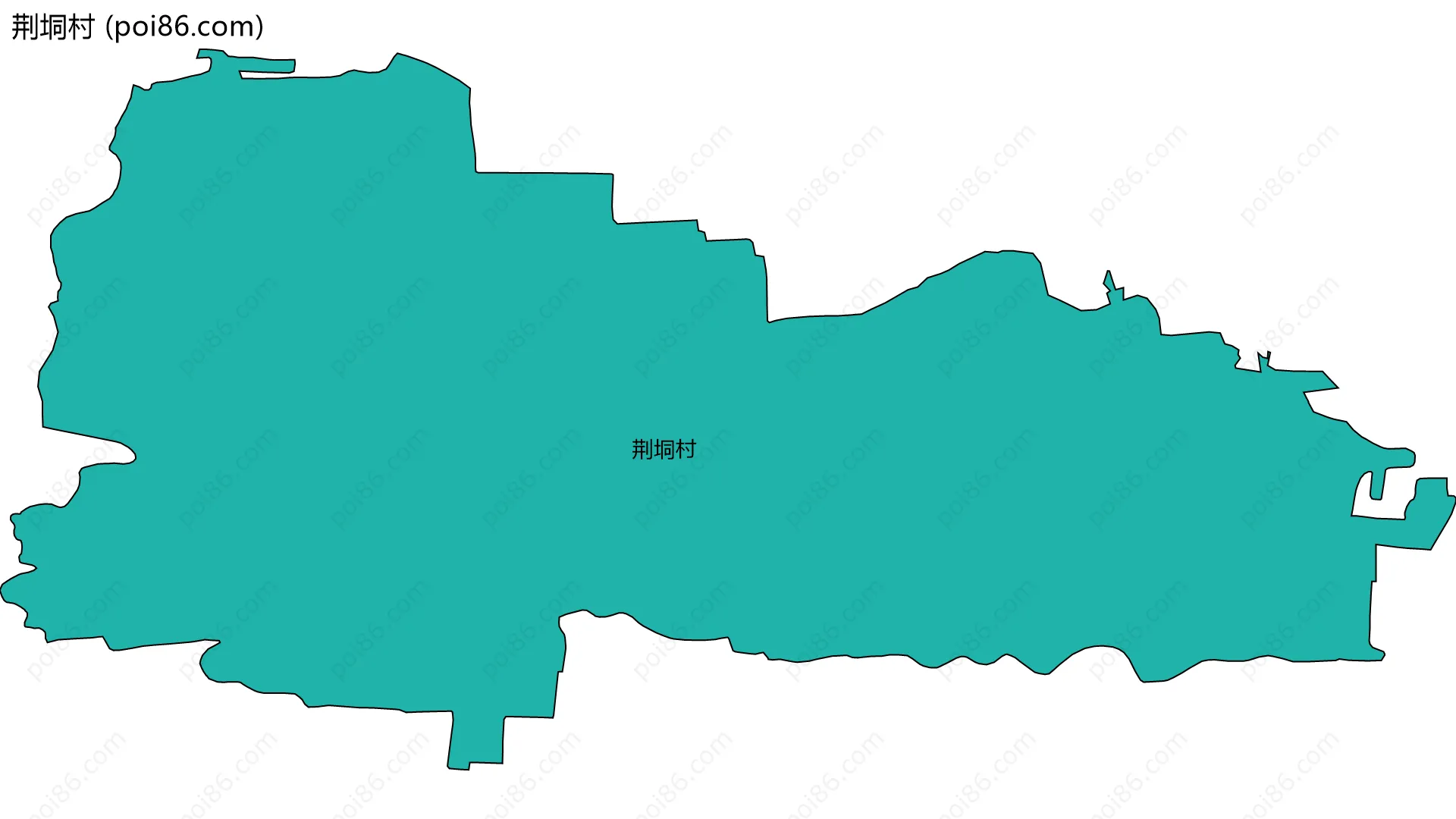 荆垌村边界地图