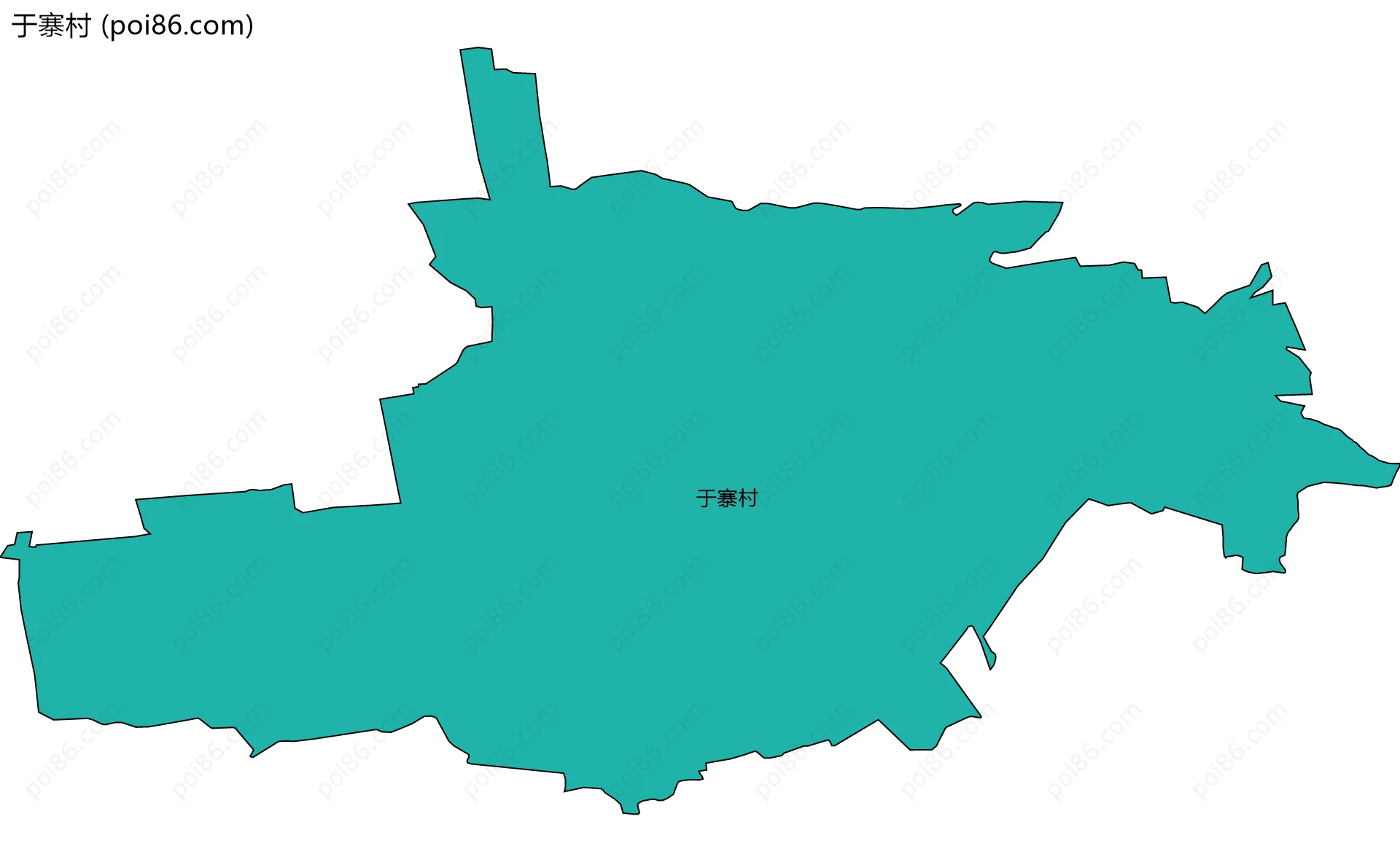 于寨村边界地图