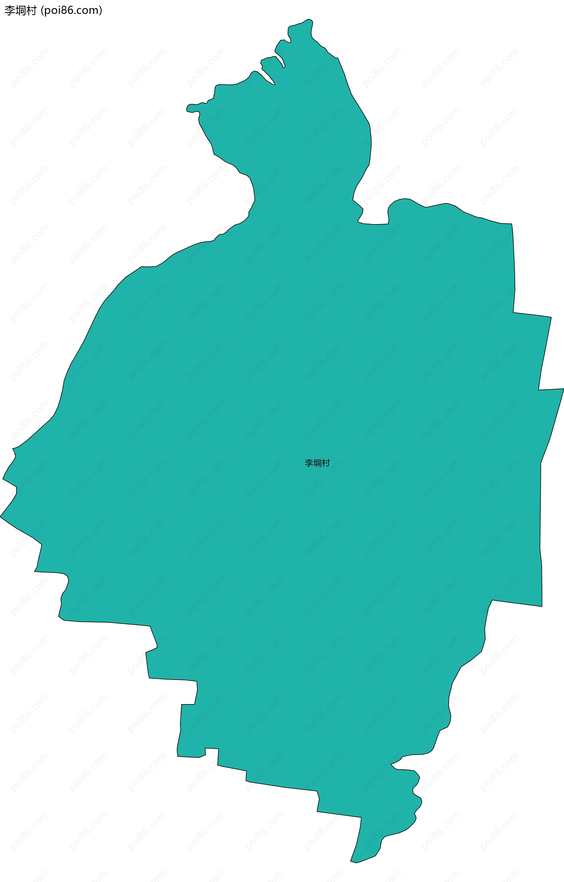 李垌村边界地图