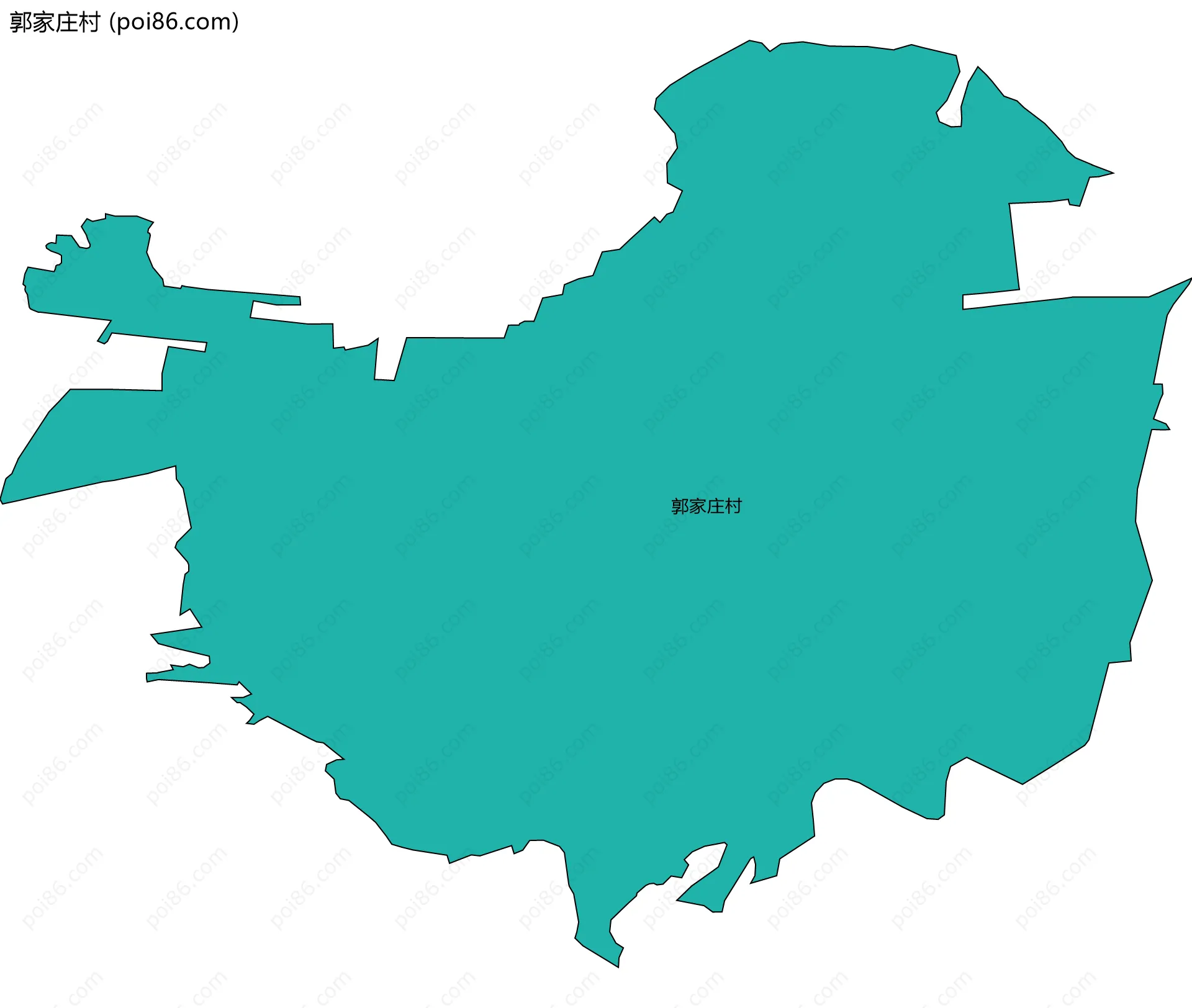 郭家庄村边界地图