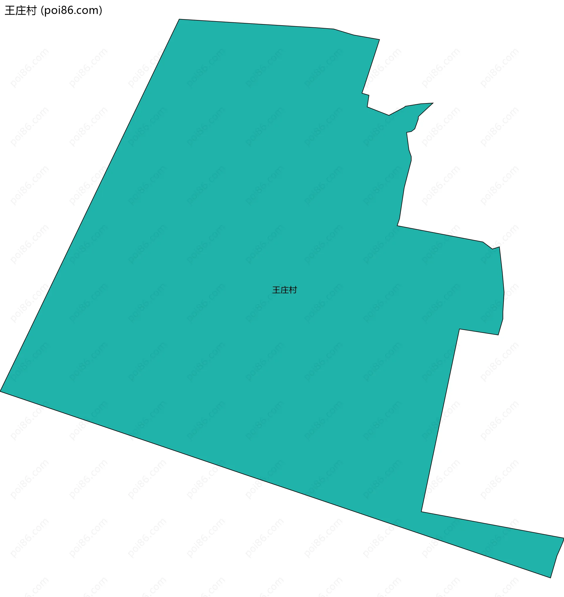 王庄村边界地图