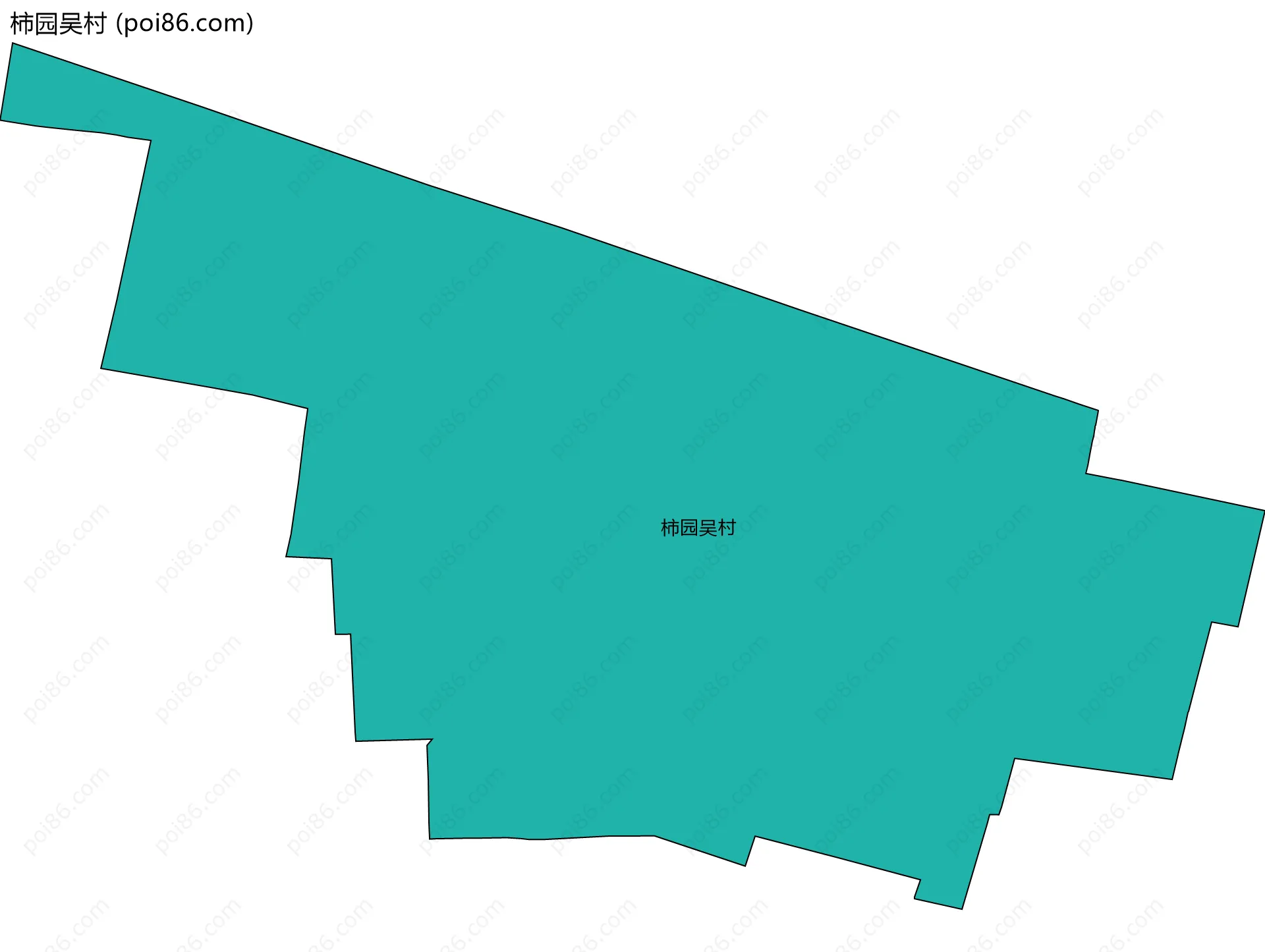 柿园吴村边界地图