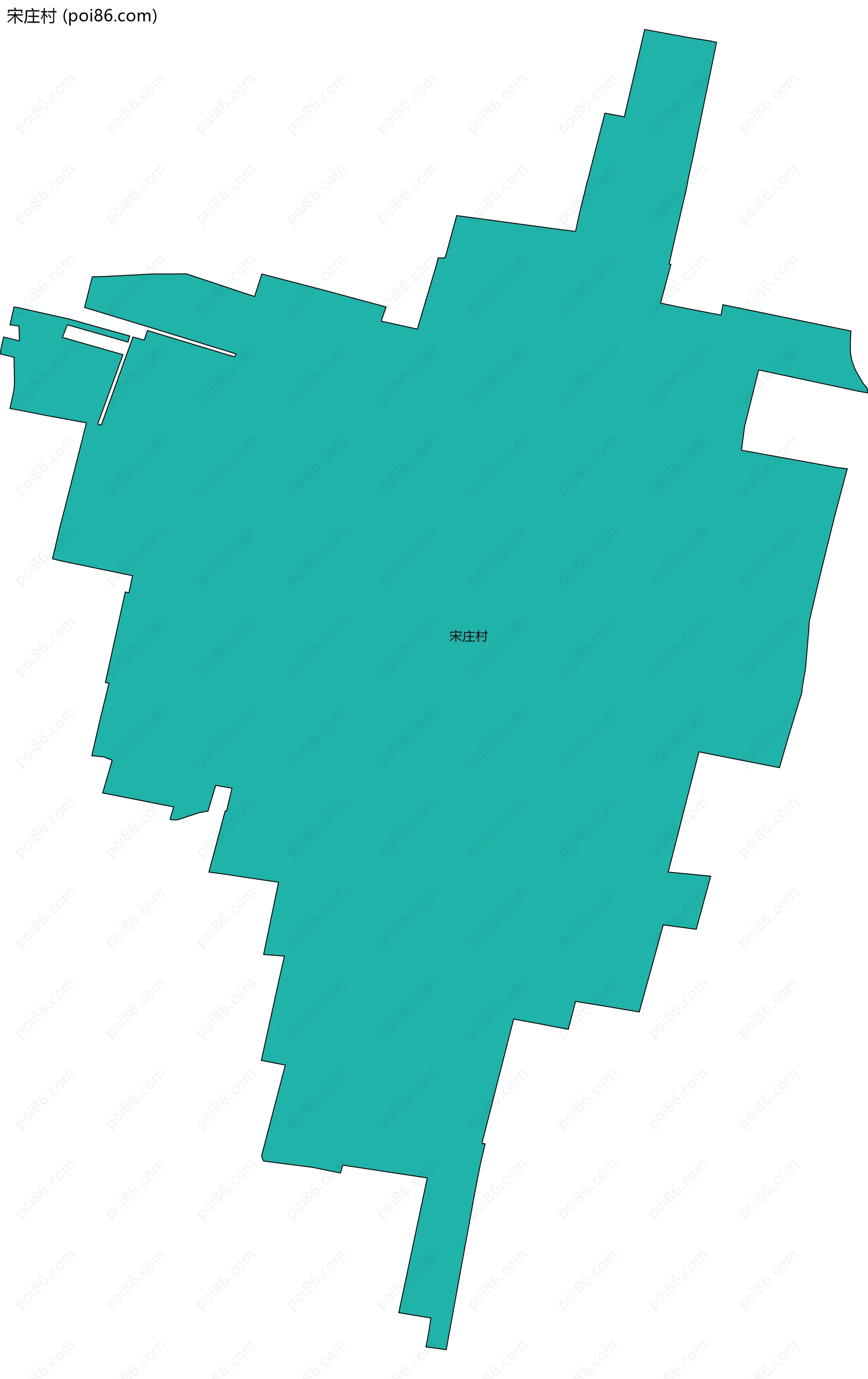 宋庄村边界地图