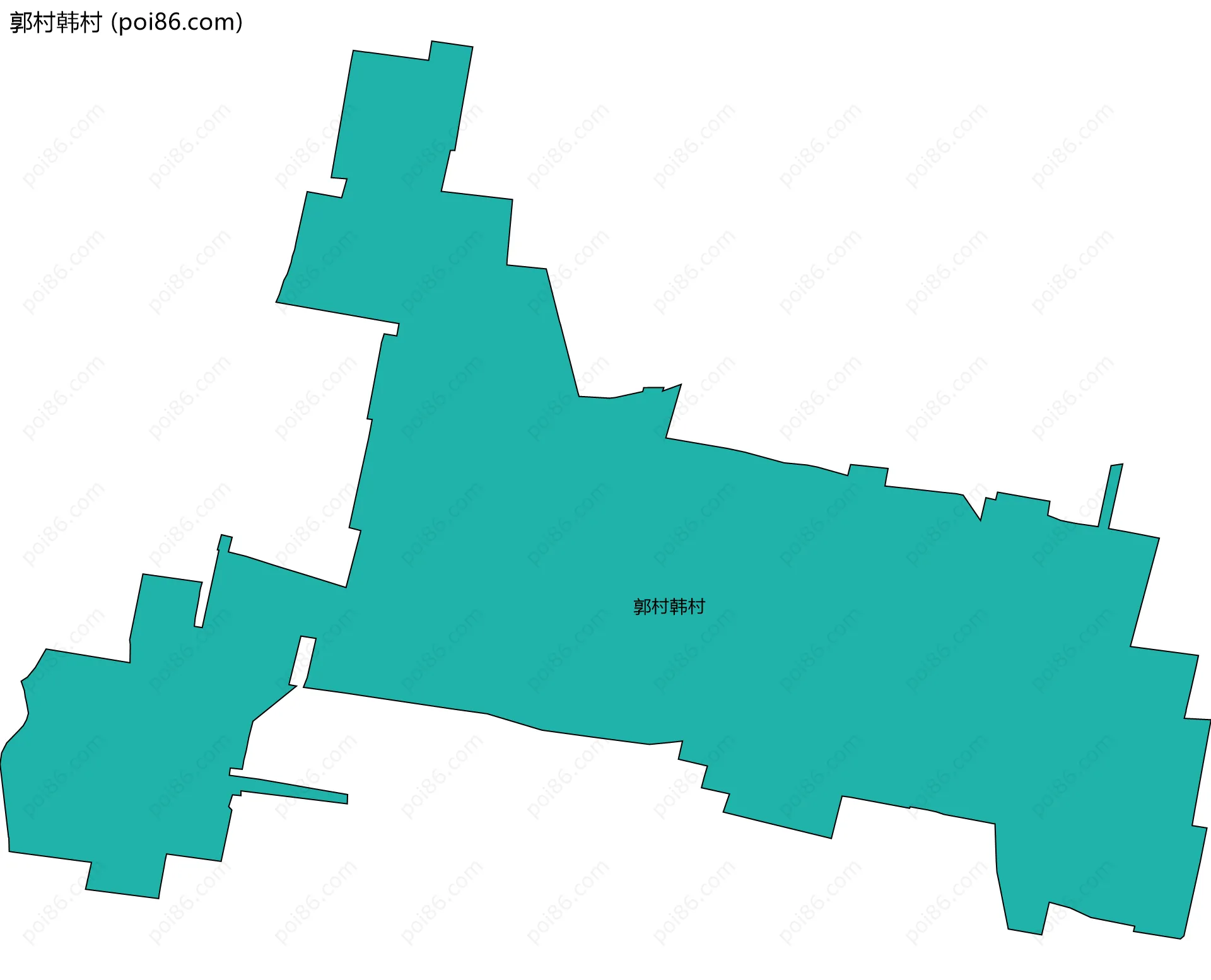 郭村韩村边界地图