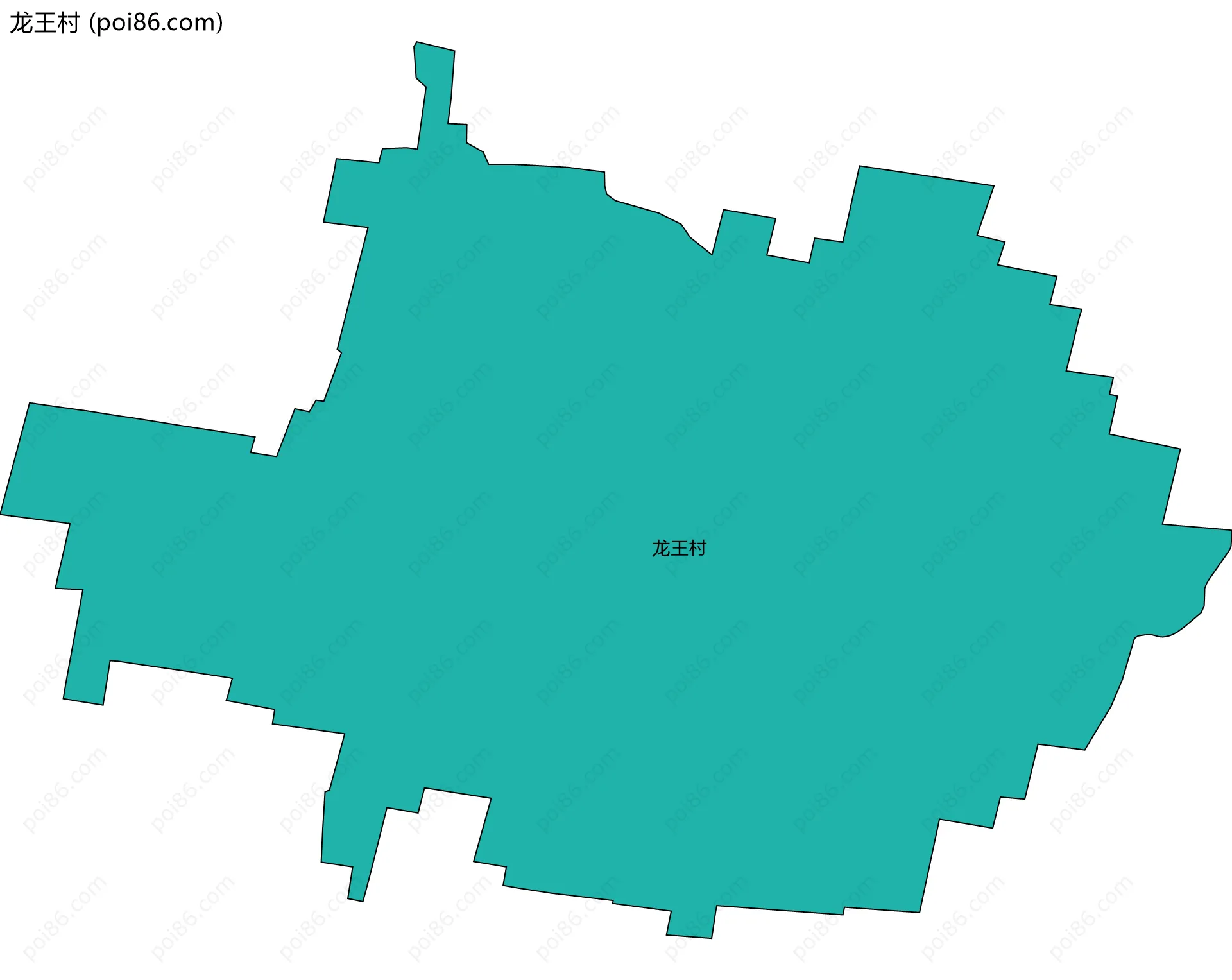 龙王村边界地图